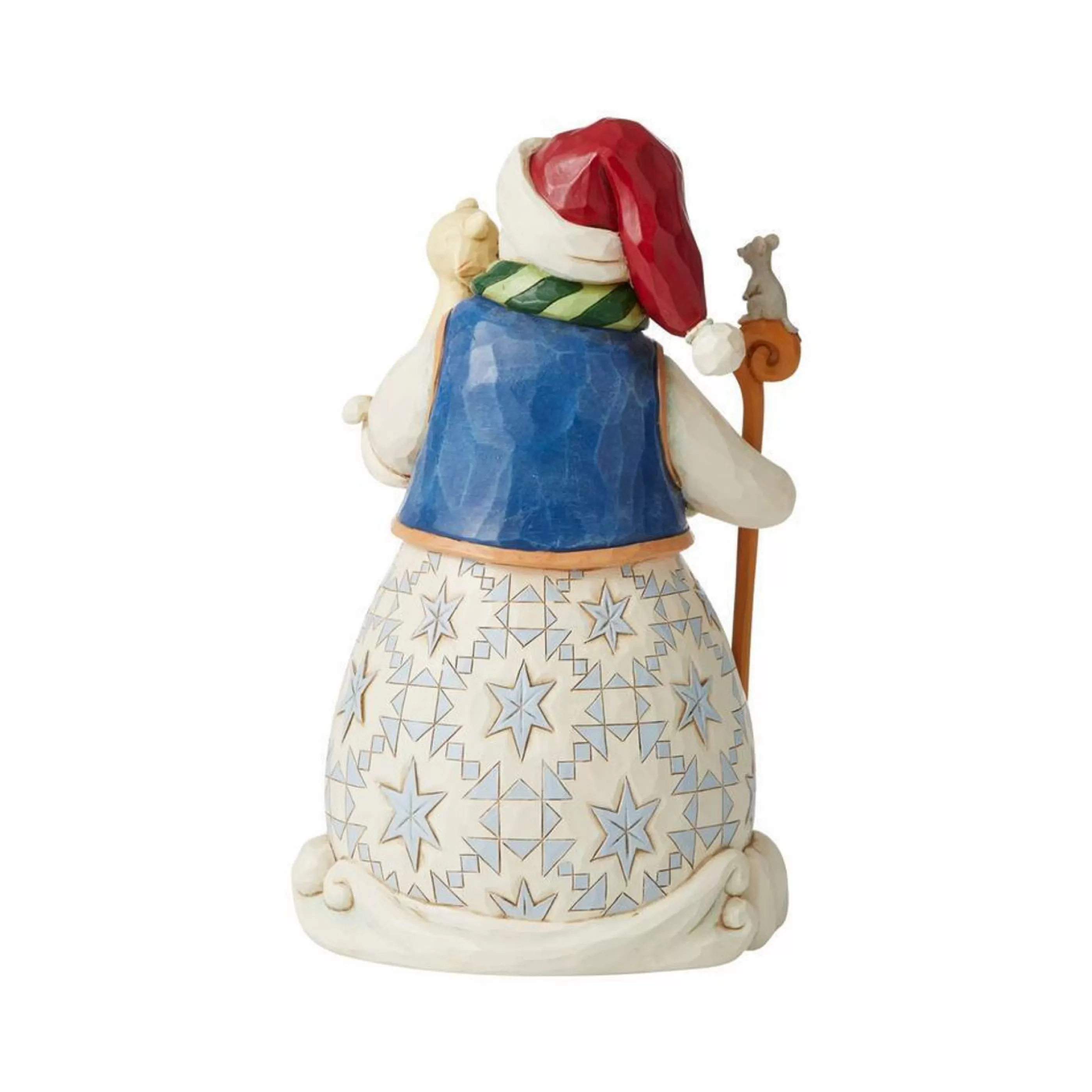 Jim Shore Table Top Decorations | Snowman With Cat - 21Cm