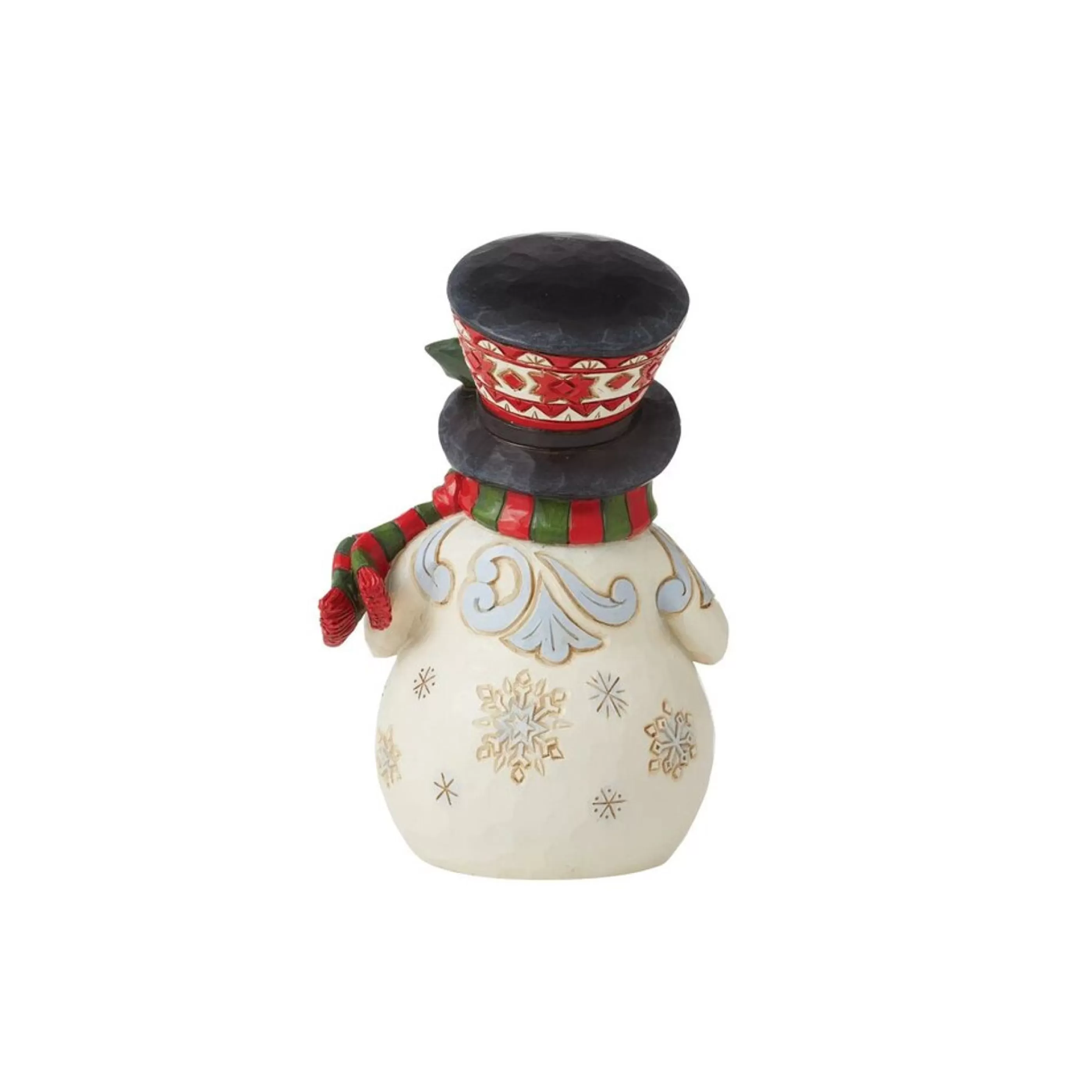 Jim Shore Table Top Decorations | Snowman With Large Hat - 13Cm