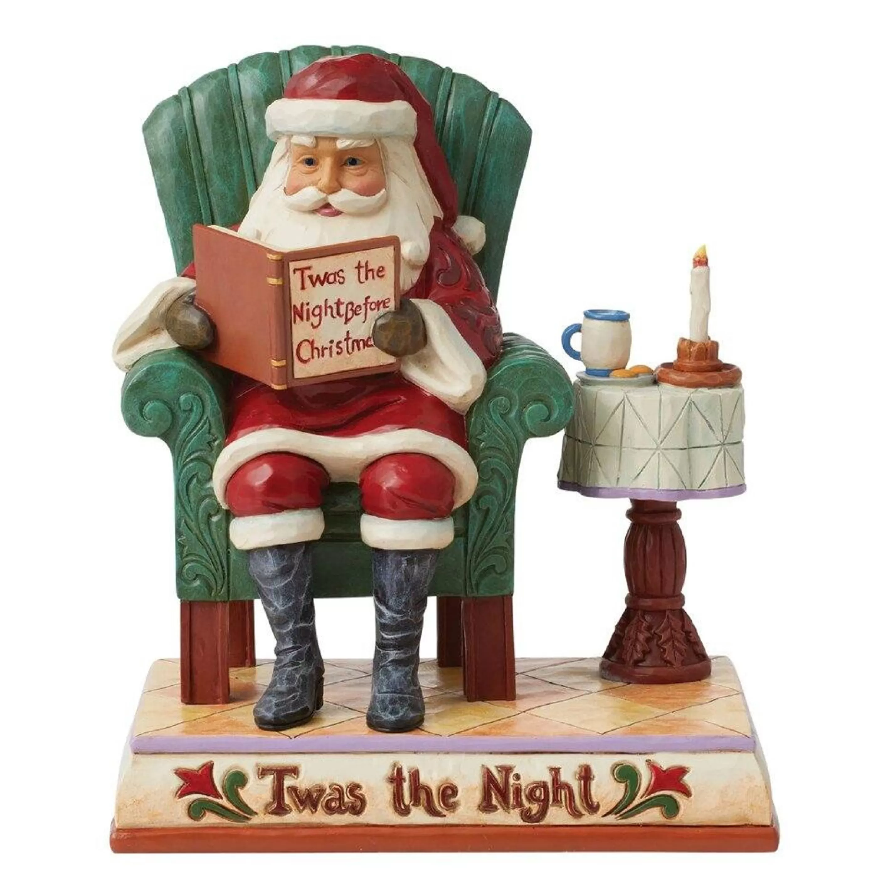 Online Jim Shore Twas The Night Santa Reading - 18Cm