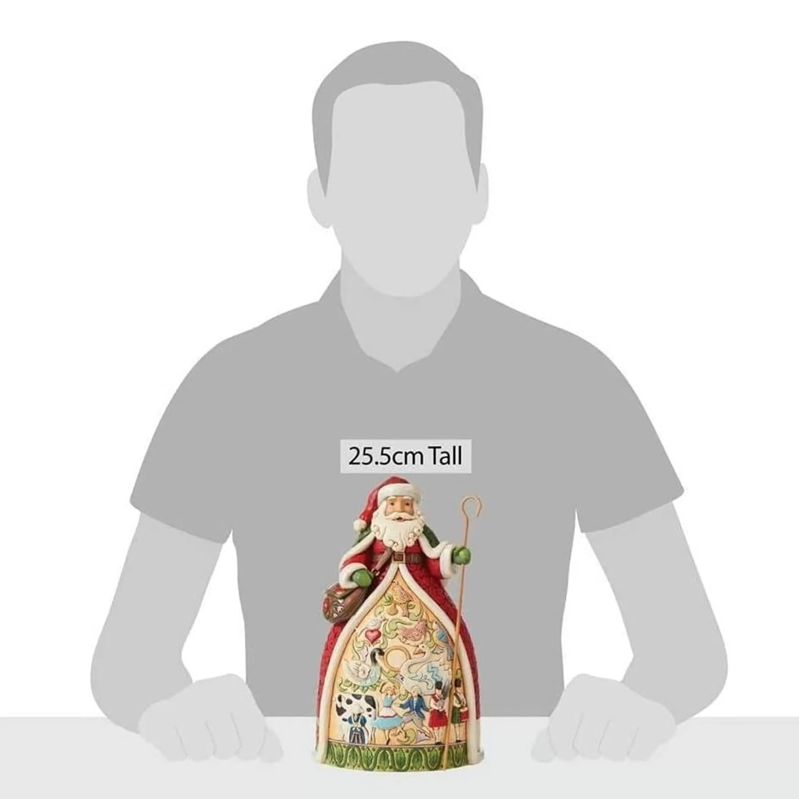 Fashion Jim Shore Twelve Days Of Christmas Santa - 25.5Cm