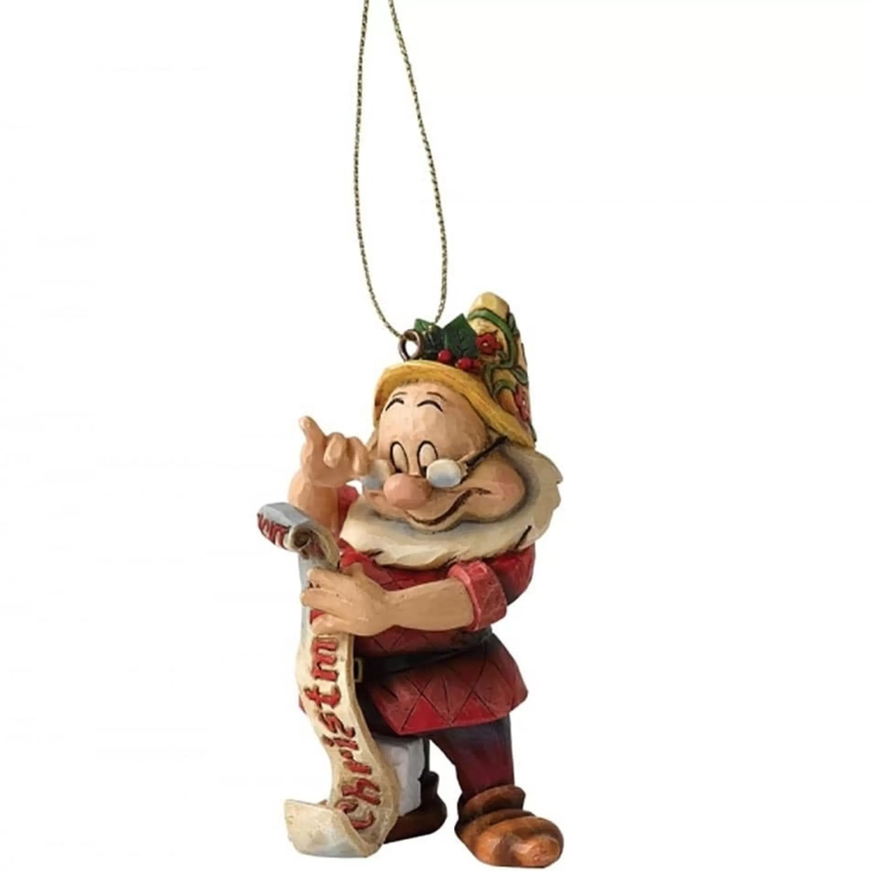 Disney Christmas Decorations Hanging Christmas Ornaments | Jim Shore"Doc" Dwarf Ornament - 7Cm