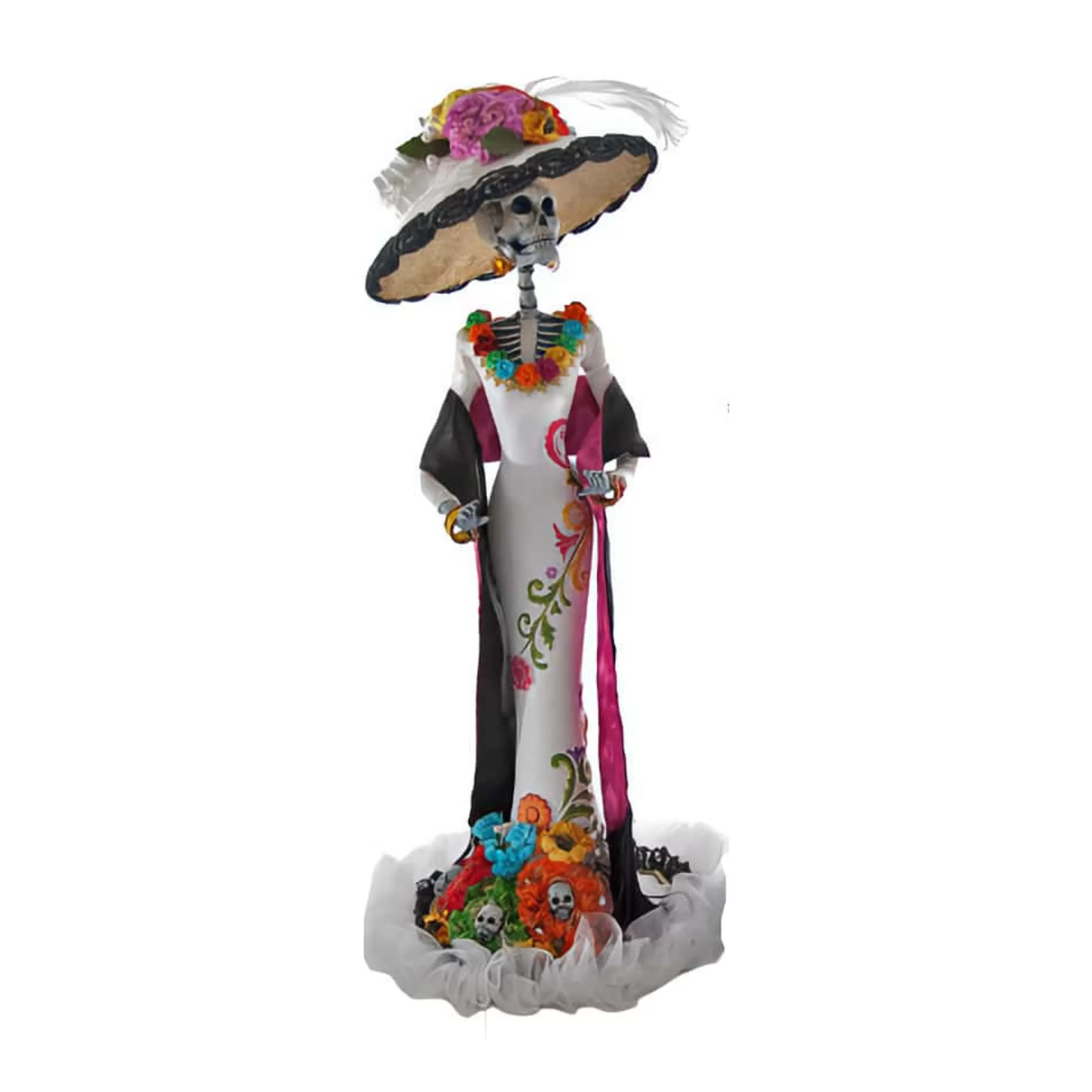 Katherines Collection Table Top Decorations | Katherines Catrina Skeleton Figure (2 Styles) - 55Cm