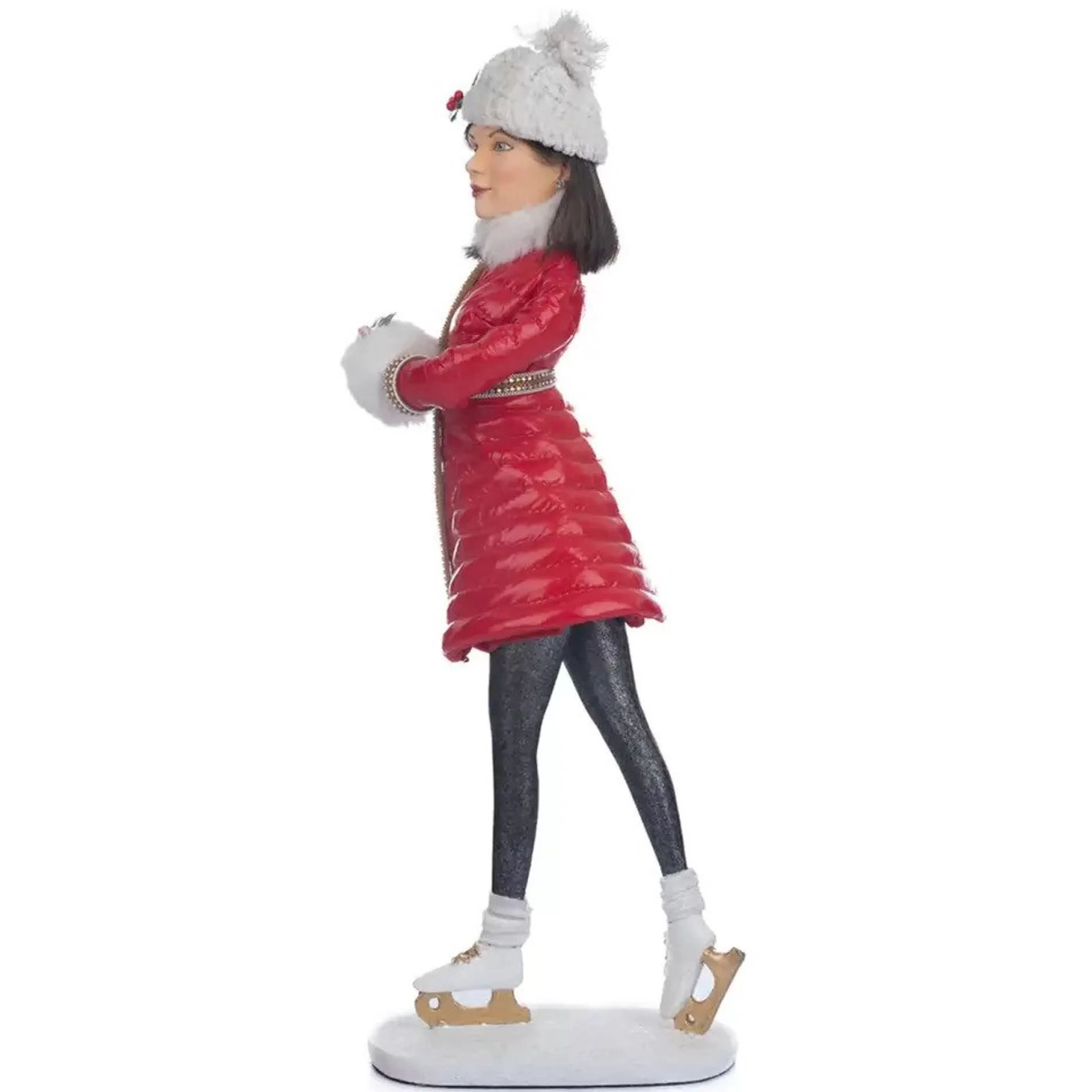 Katherines Collection Table Top Decorations | Katherines Christmas In The City Ice Skater - 48Cm