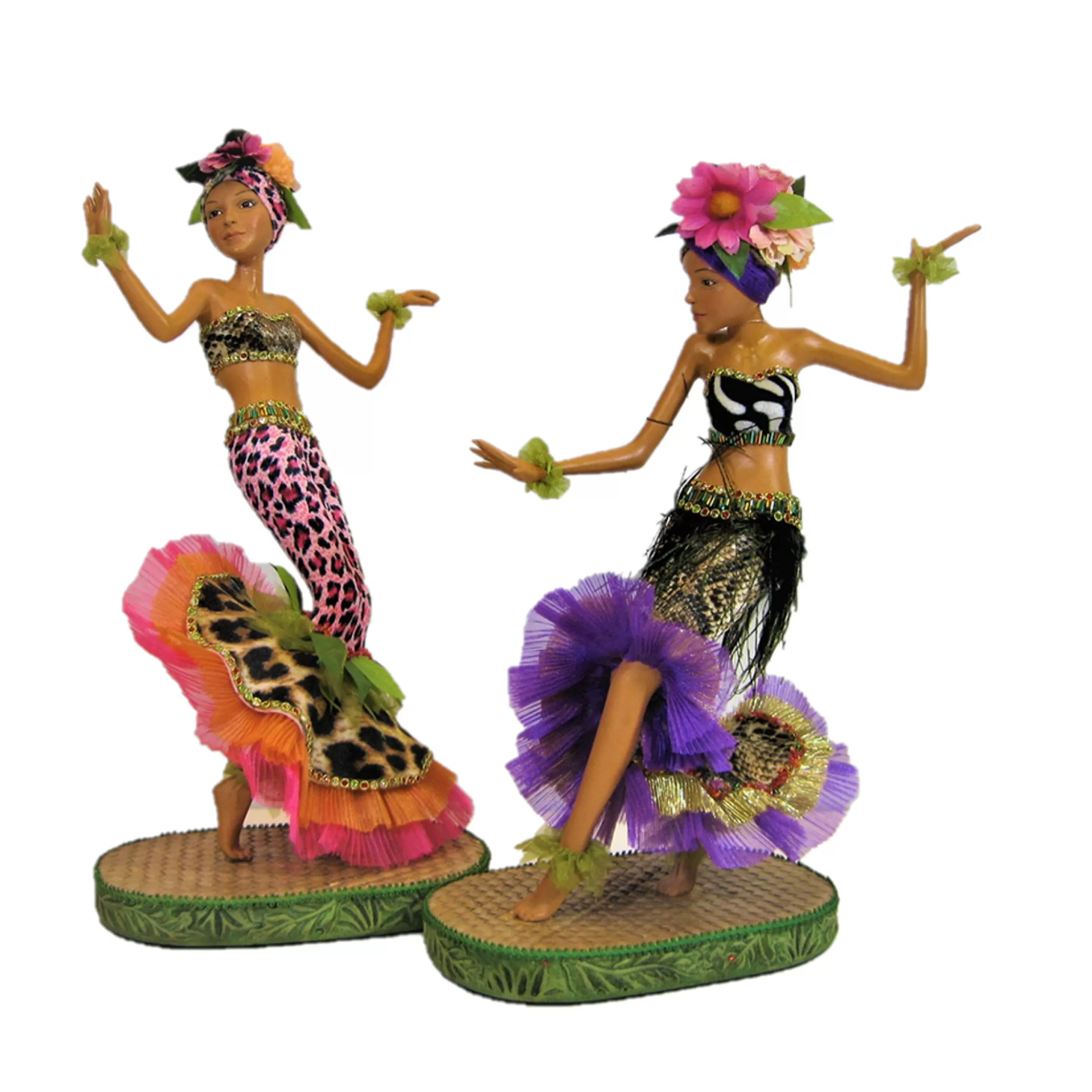 Katherines Collection Table Top Decorations | Katherine's Collection Paradise Island Dancers (2 Designs) - 38Cm