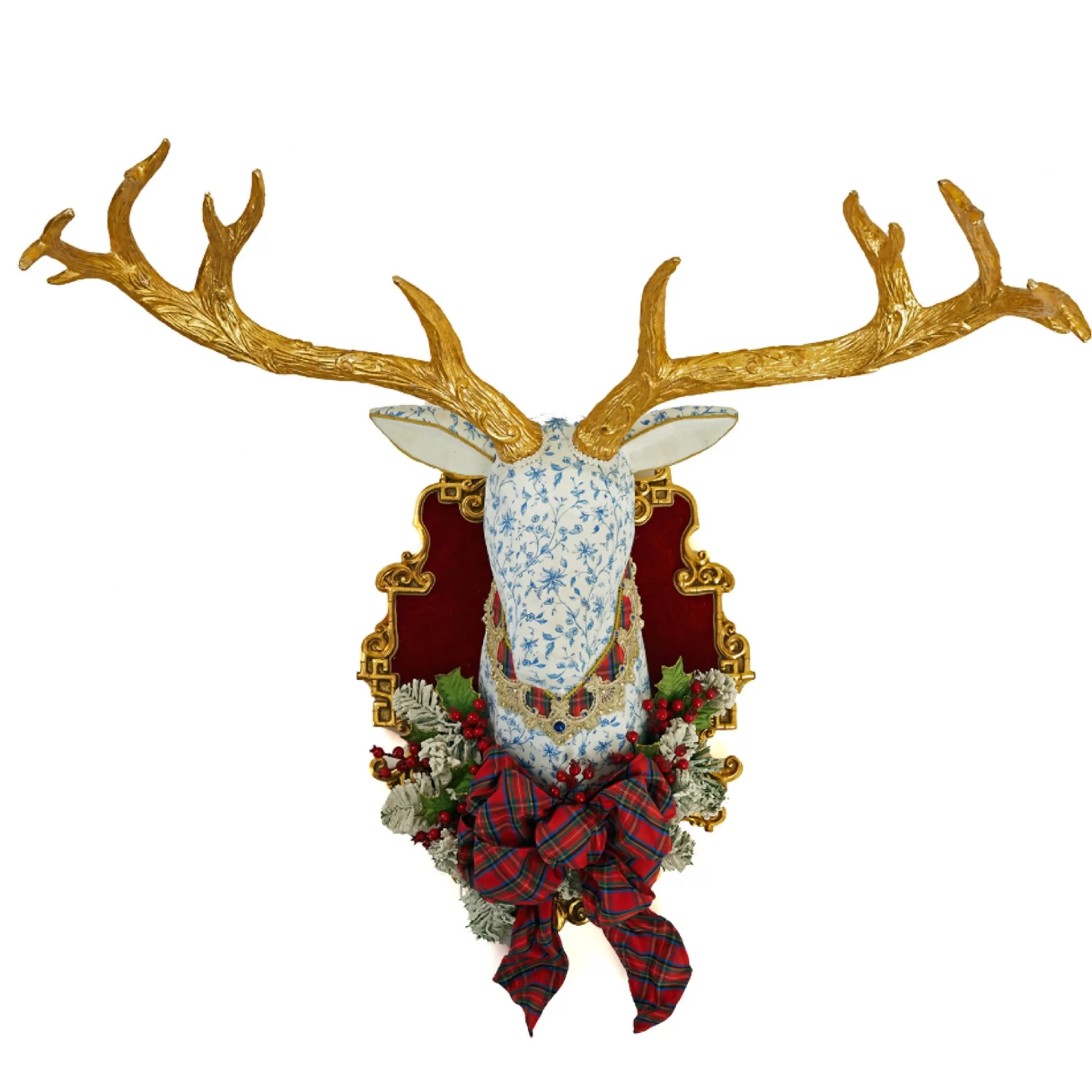 Katherines Collection Wall Signs & Decorations | Patterned Deer Head - 101.5Cm