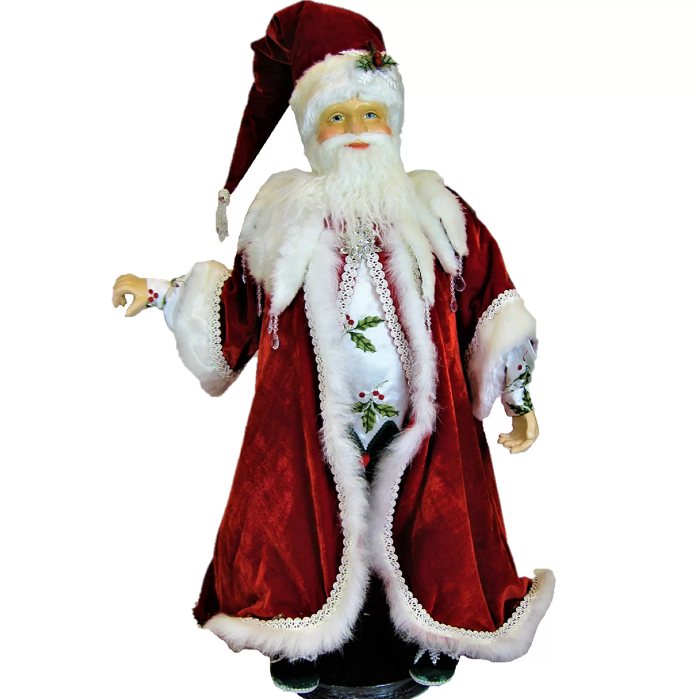 New Katherines Collection Snow Day Santa Doll - 61Cm