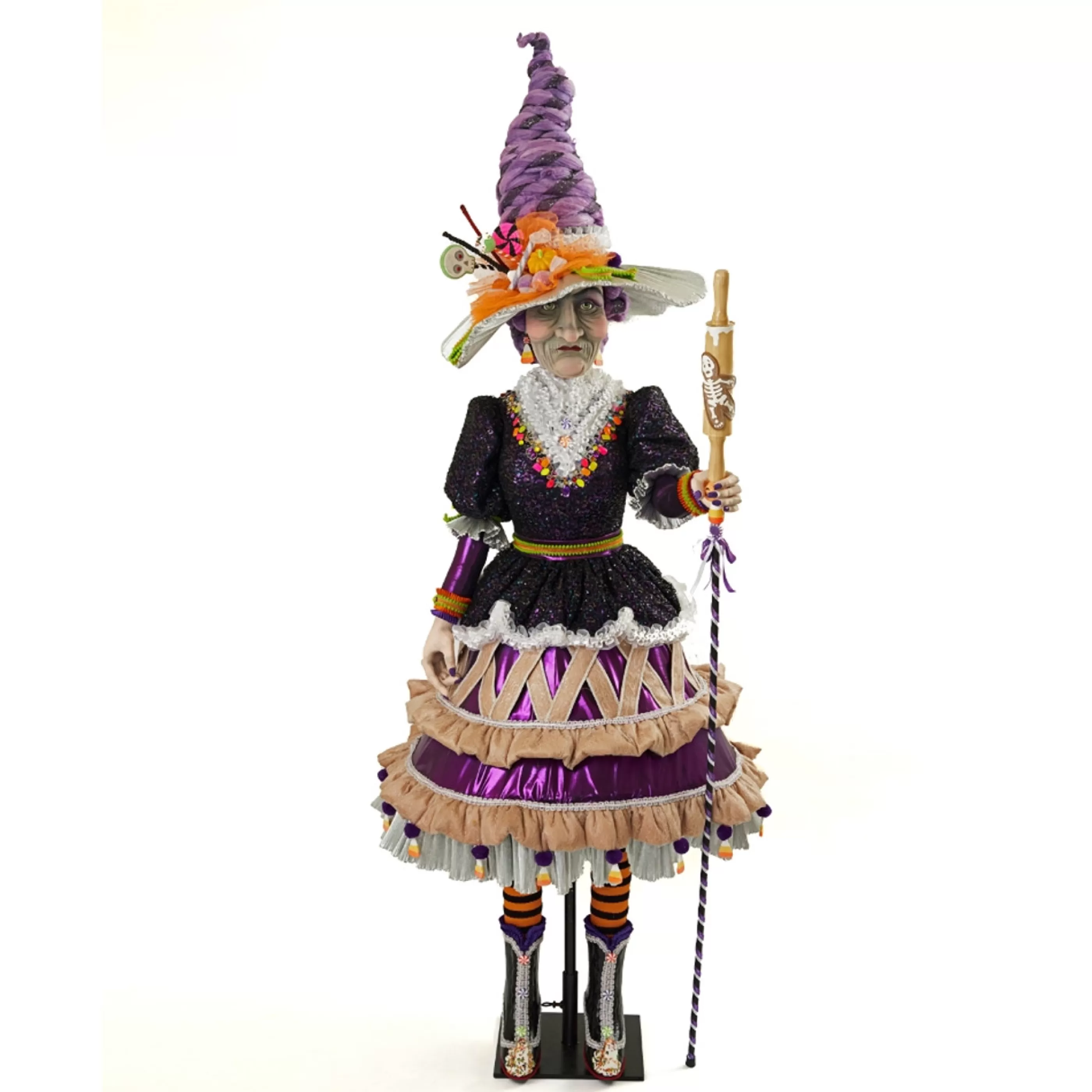 Katherines Collection Gingerbread Candy Christmas | Sweetie Pie Lifesize Witch - 208Cm