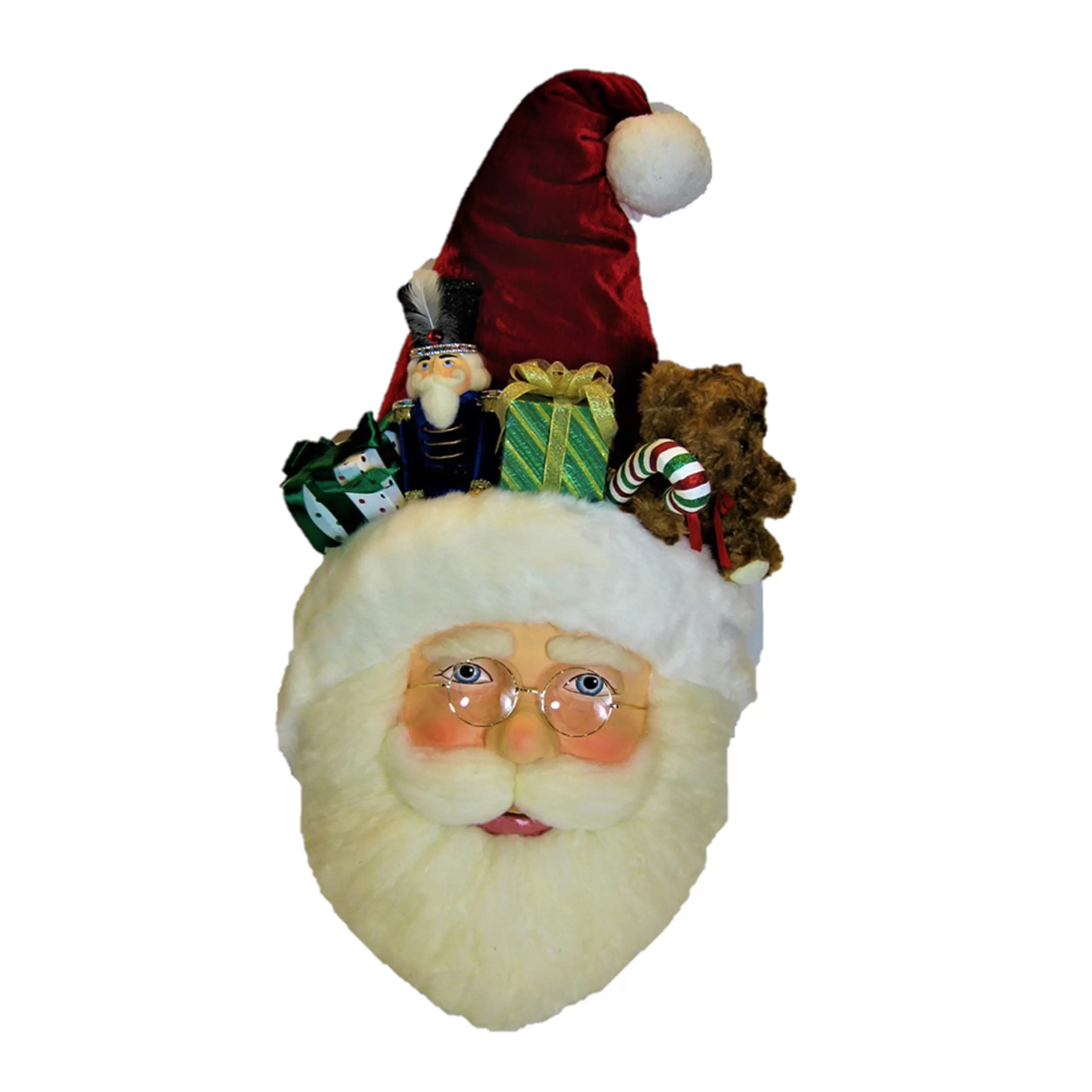 Katherines Collection Gingerbread Candy Christmas | Toyland Santa Wall Mask - 83.5Cm