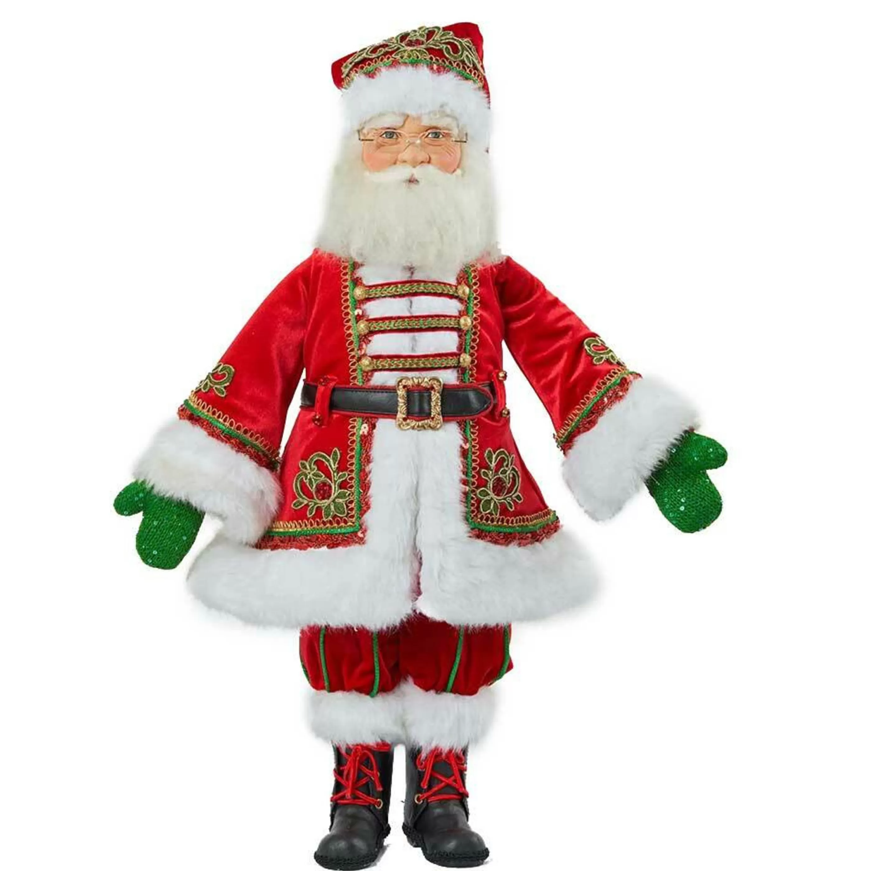 Katherines Collection Table Top Decorations | Katherine's Jolly St Nick (Santa's Coming To Town) - 61Cm