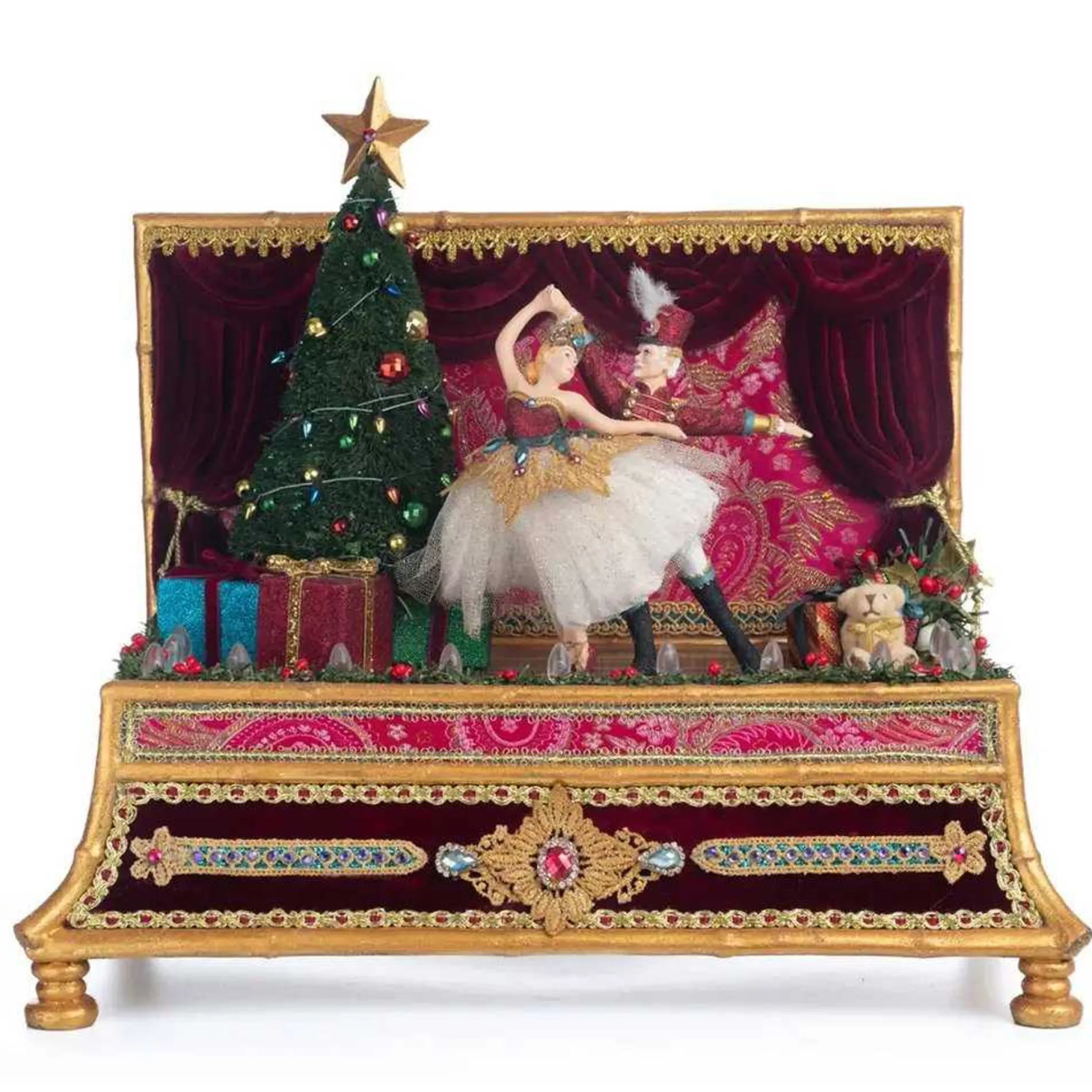 Sale Katherines Collection Katherines Nutcracker Dancing Hinged Box - 35.5Cm