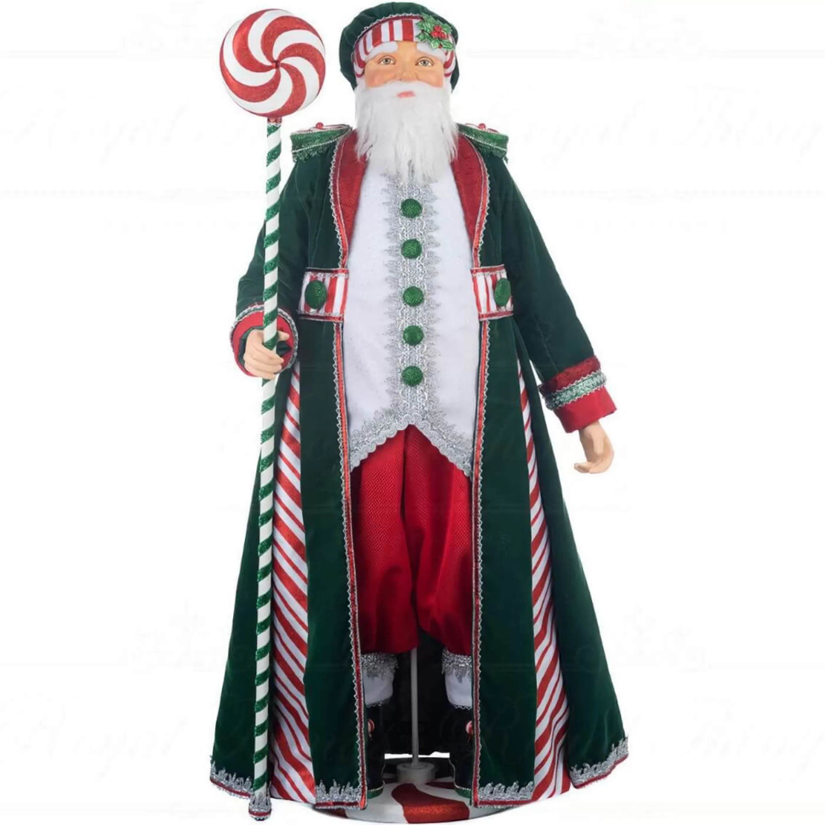 Outlet Katherines Collection Katherines Papa Peppermint Santa - 81Cm