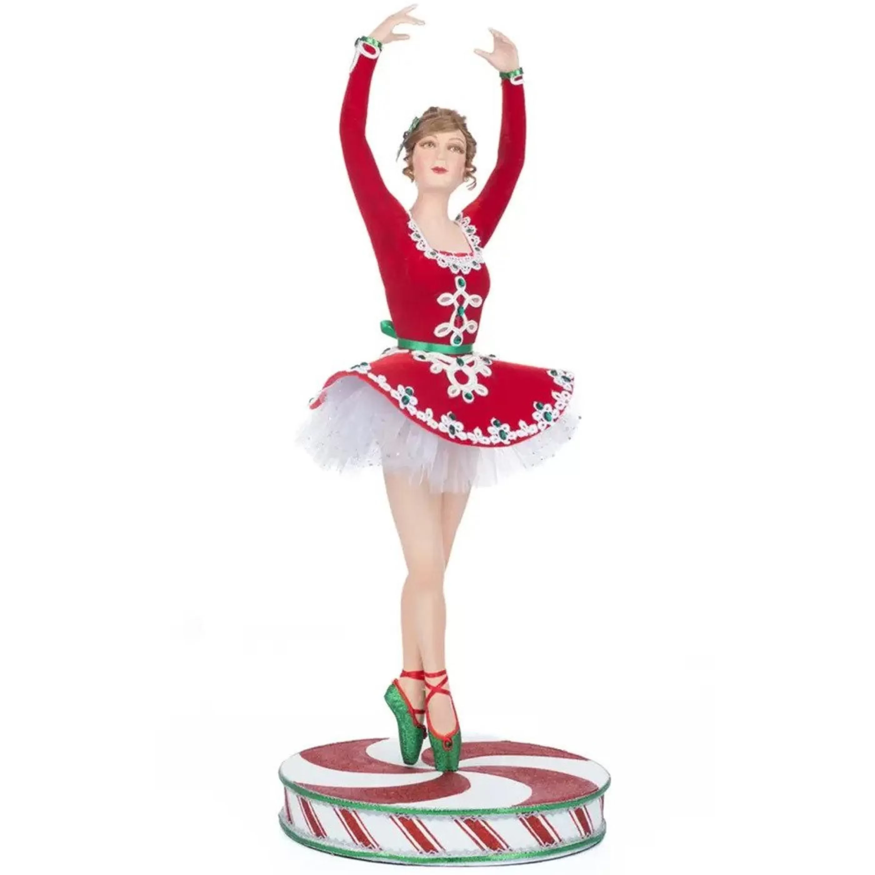 Katherines Collection Table Top Decorations | Katherines Peppermint Ballerina - 61Cm