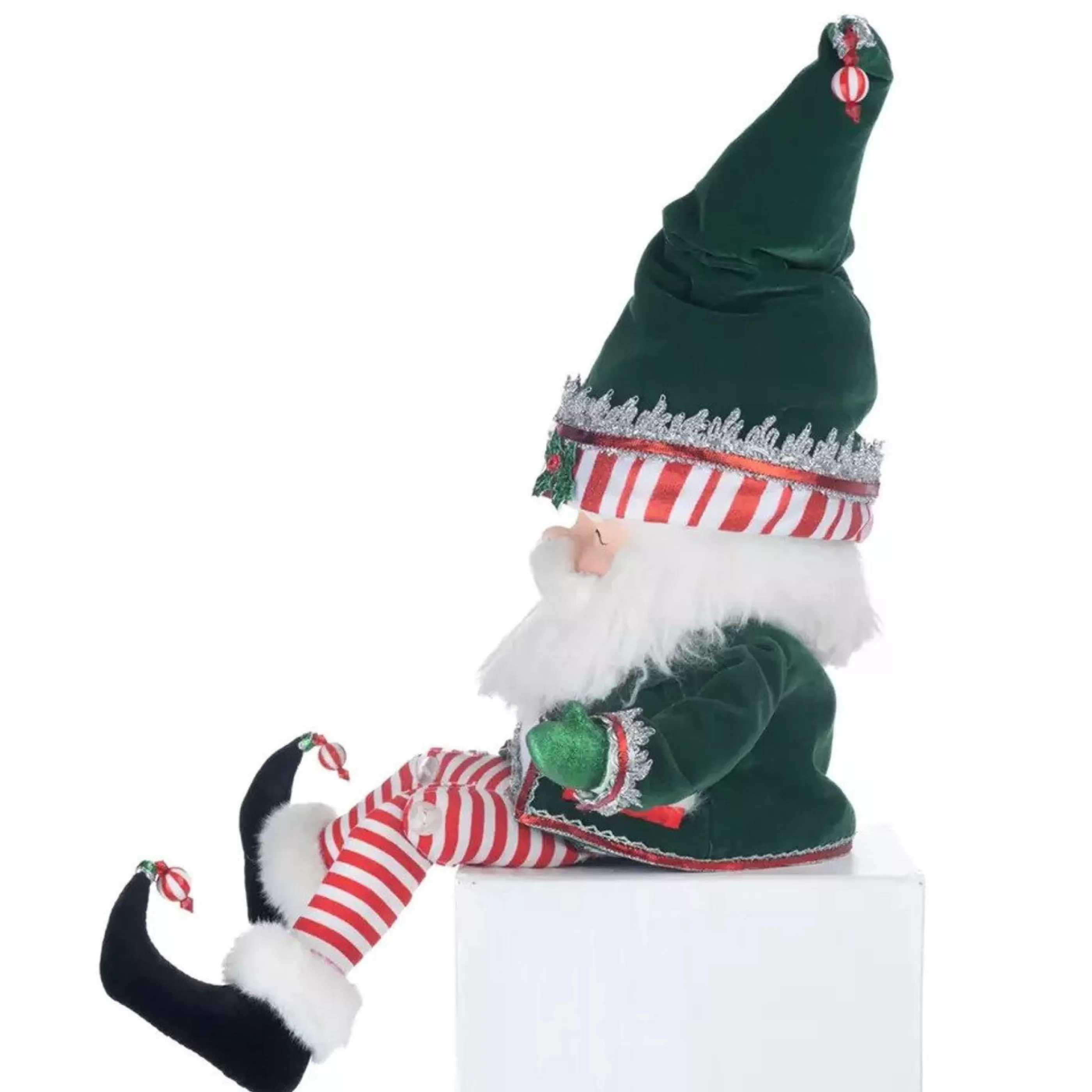 Clearance Katherines Collection Katherines Peppermint Palace Chubby Santa Lanky Leg - 51Cm