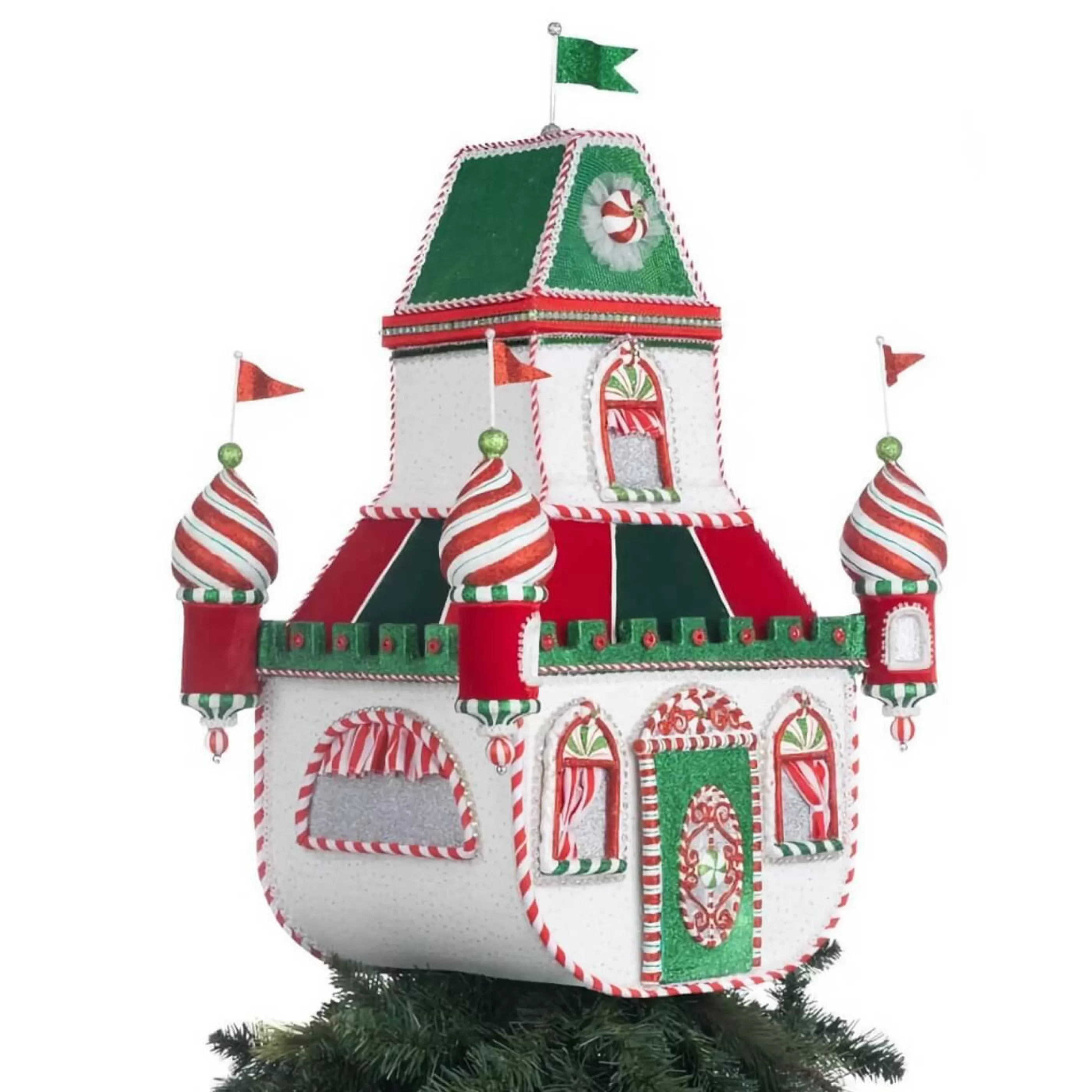 Shop Katherines Collection Katherines Peppermint Palace Tree Topper - 55.5Cm