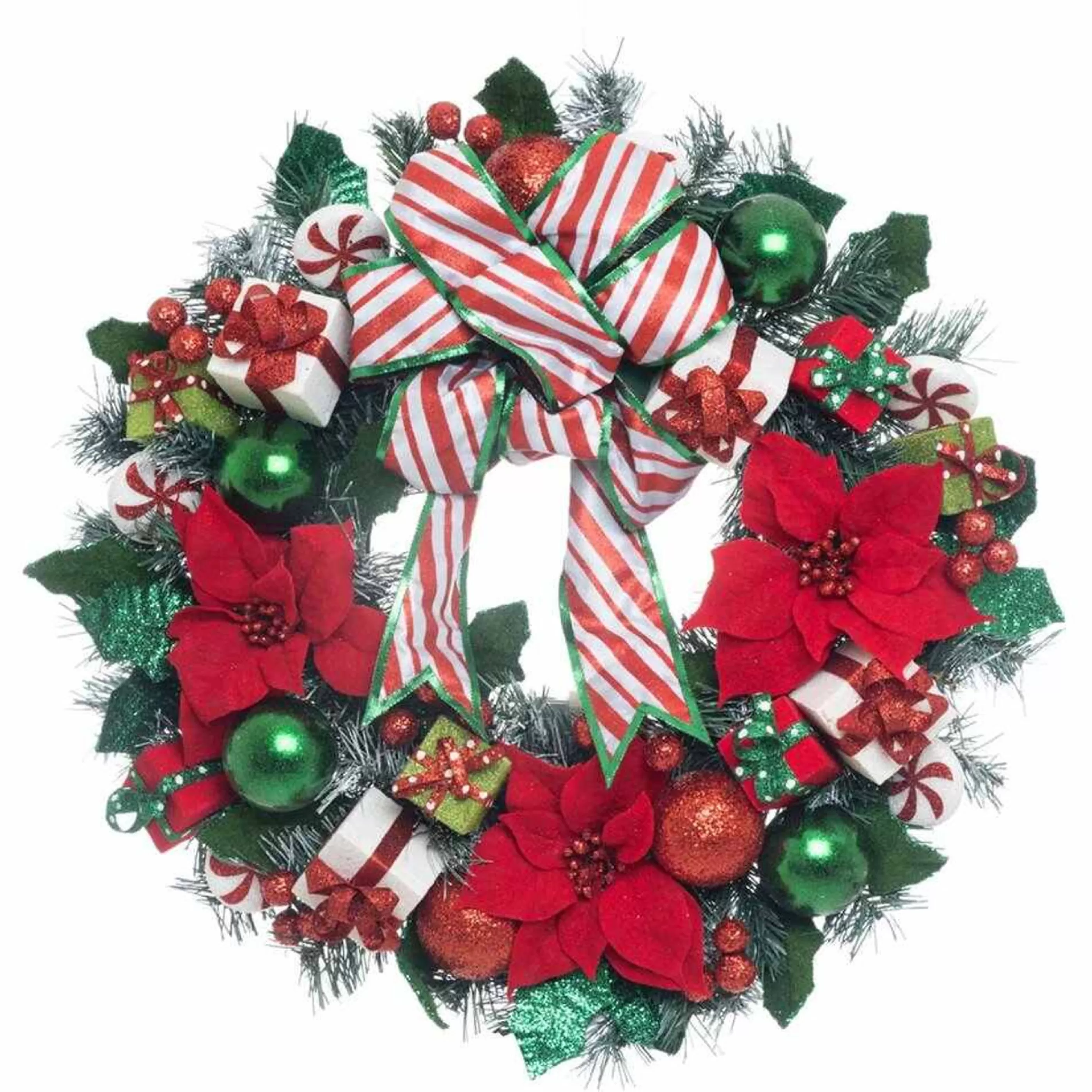 Katherines Collection Wreaths | Katherines Peppermint Palace Wreath - 71Cm