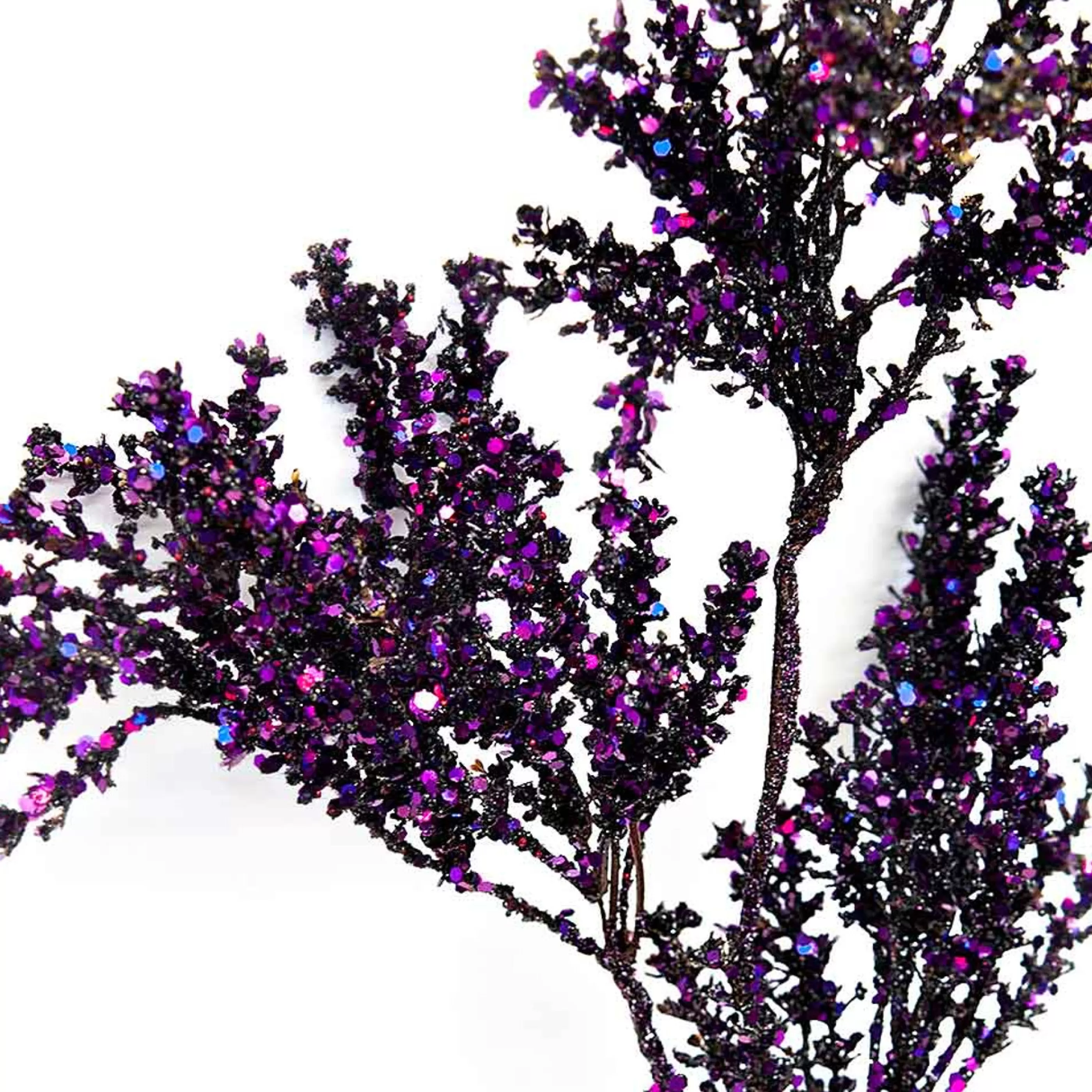 Katherines Collection Floristry | Katherines Purple Glitter Spray - 81Cm