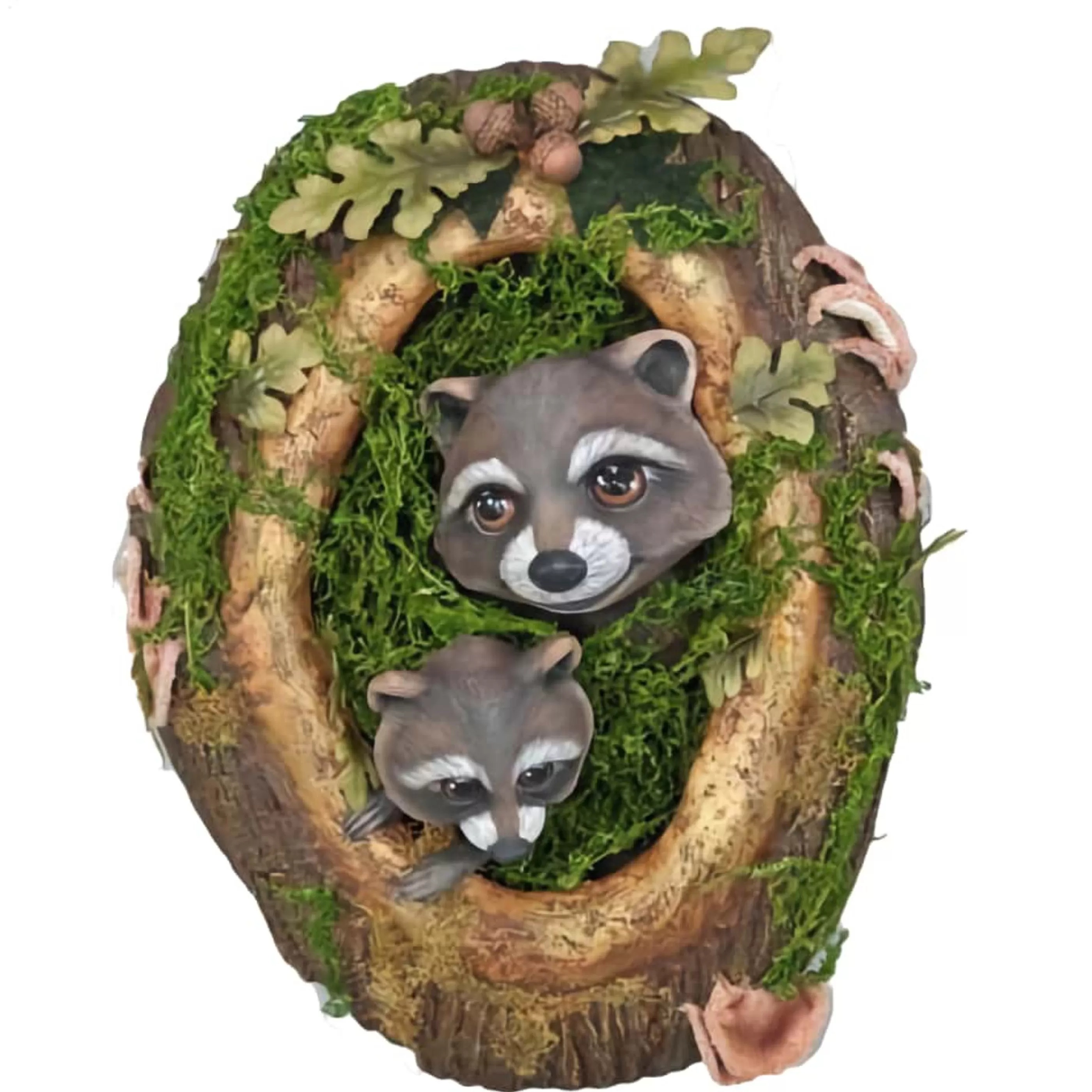 Katherines Collection Wall Signs & Decorations | Katherines Racoon Woodland Door Hanger Wreath - 43Cm