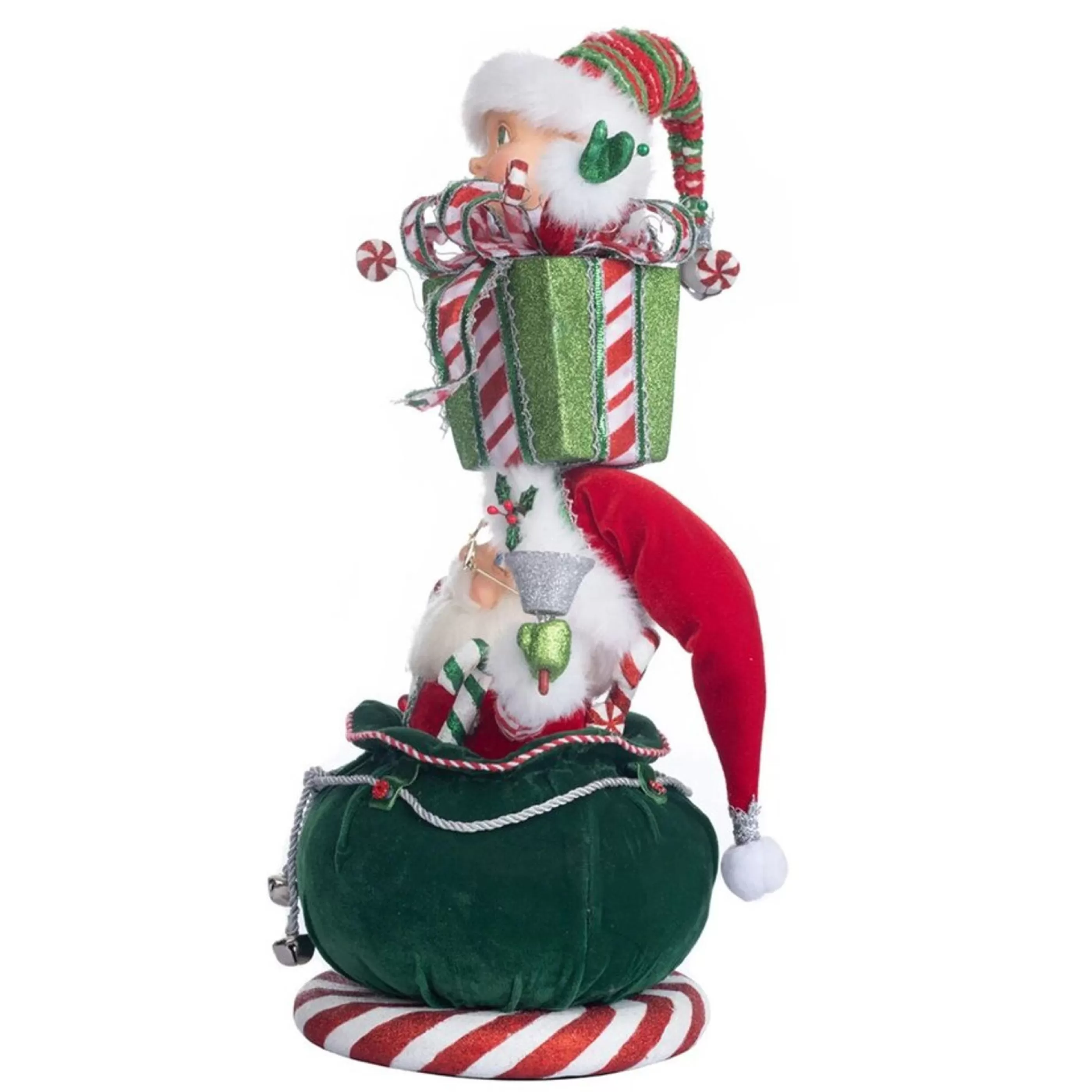 Clearance Katherines Collection Katherines Santa And Elf Gift Stack - 48Cm