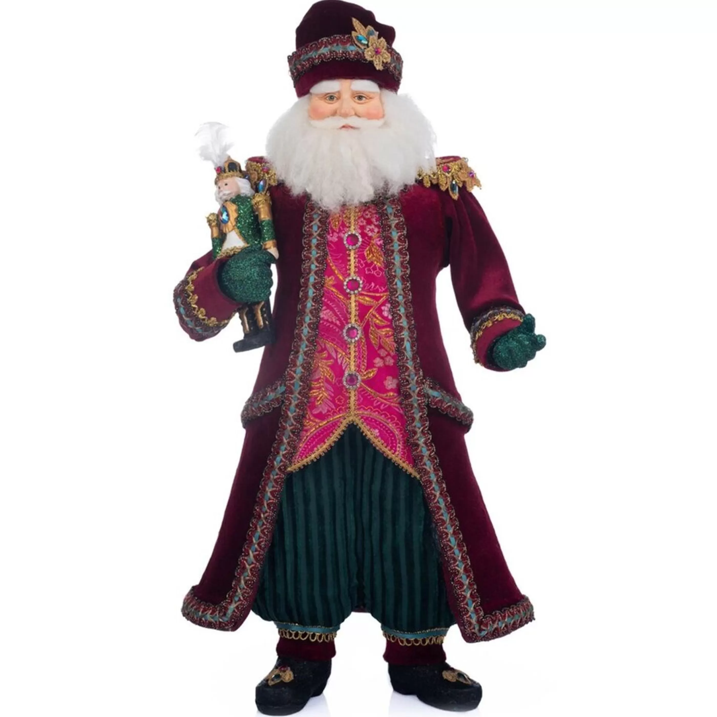 Hot Katherines Collection Katherines Santa With Nutcracker Figure - 49Cm