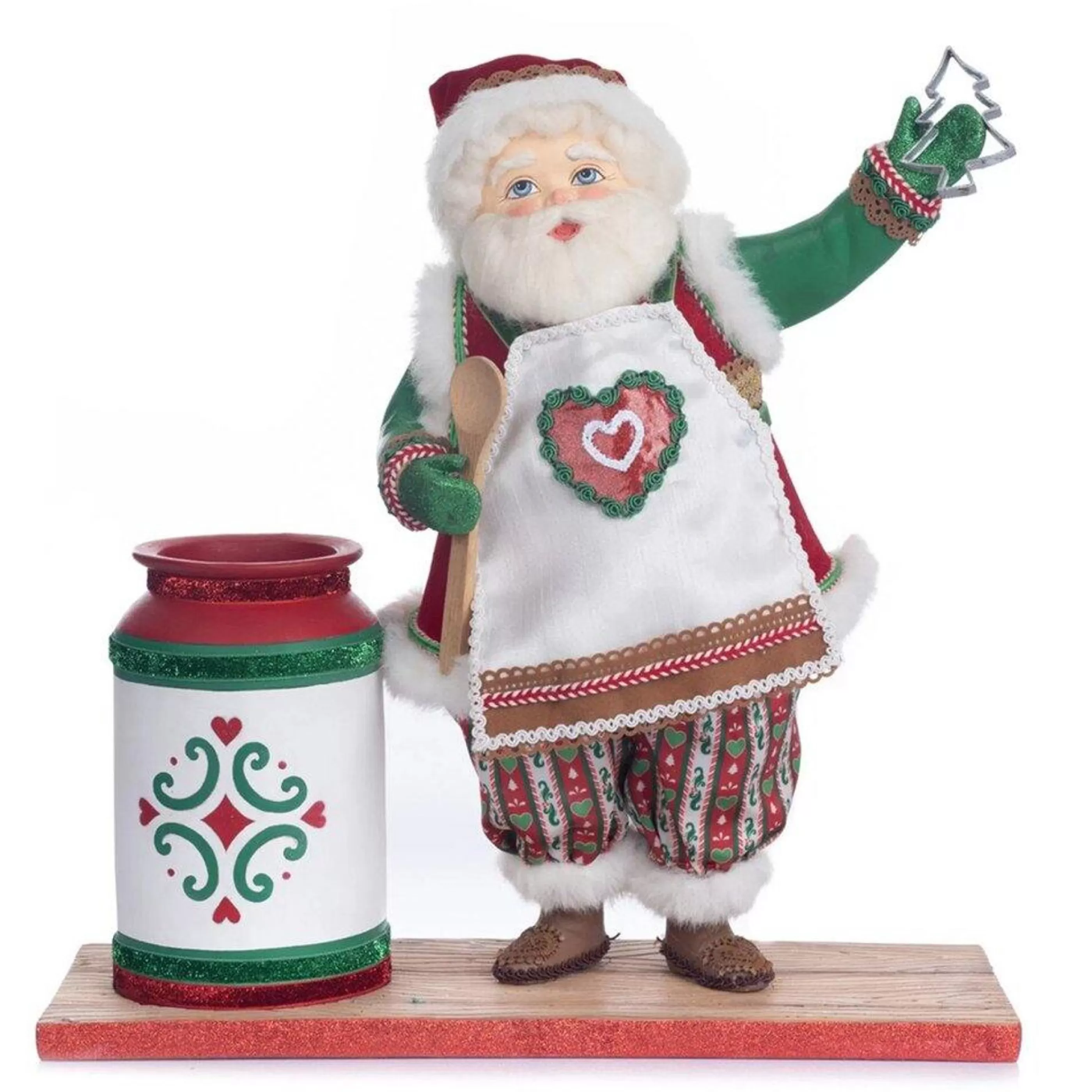 New Katherines Collection Katherines Santa With Utensil Cannister - 39.5Cm