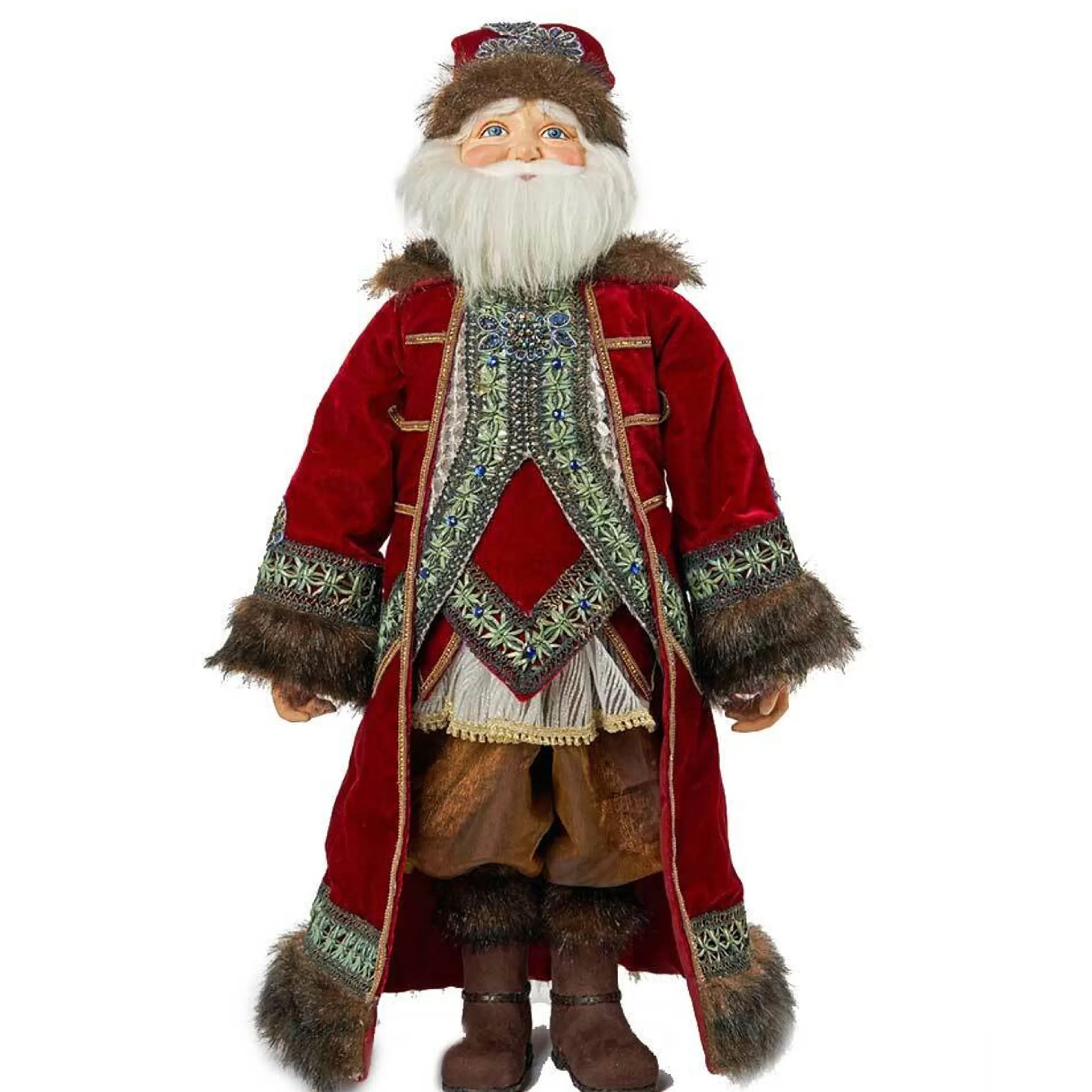 Fashion Katherines Collection Katherine's Woodland Santa Claus (Santas Hideaway) - 61Cm