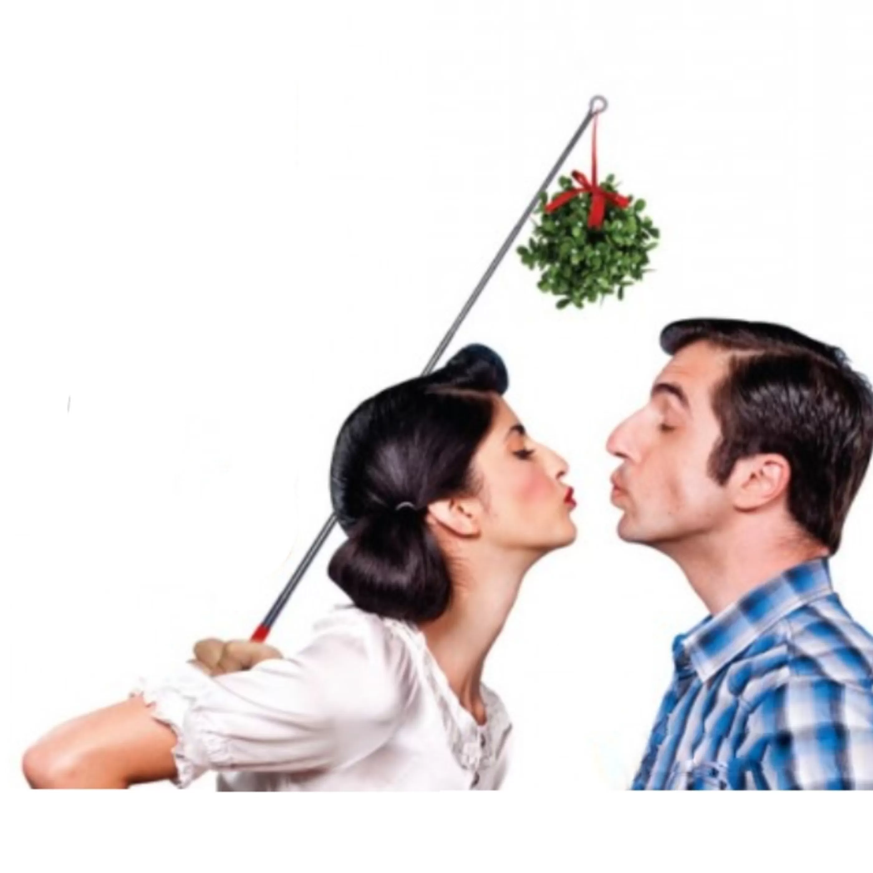 Best Sale * Kissing Mistletoe On A Selfie Stick Pole - 65Cm