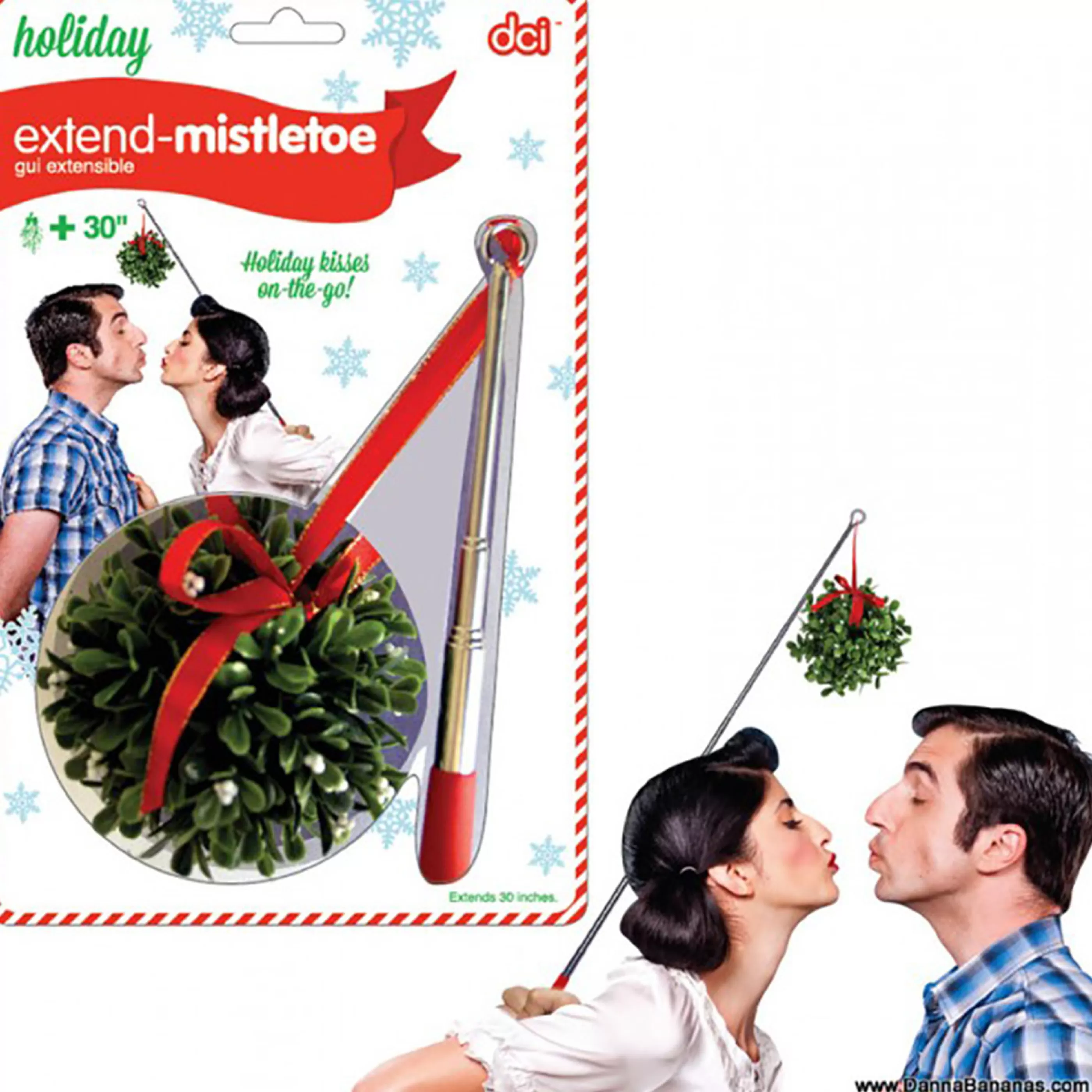 Best Sale * Kissing Mistletoe On A Selfie Stick Pole - 65Cm