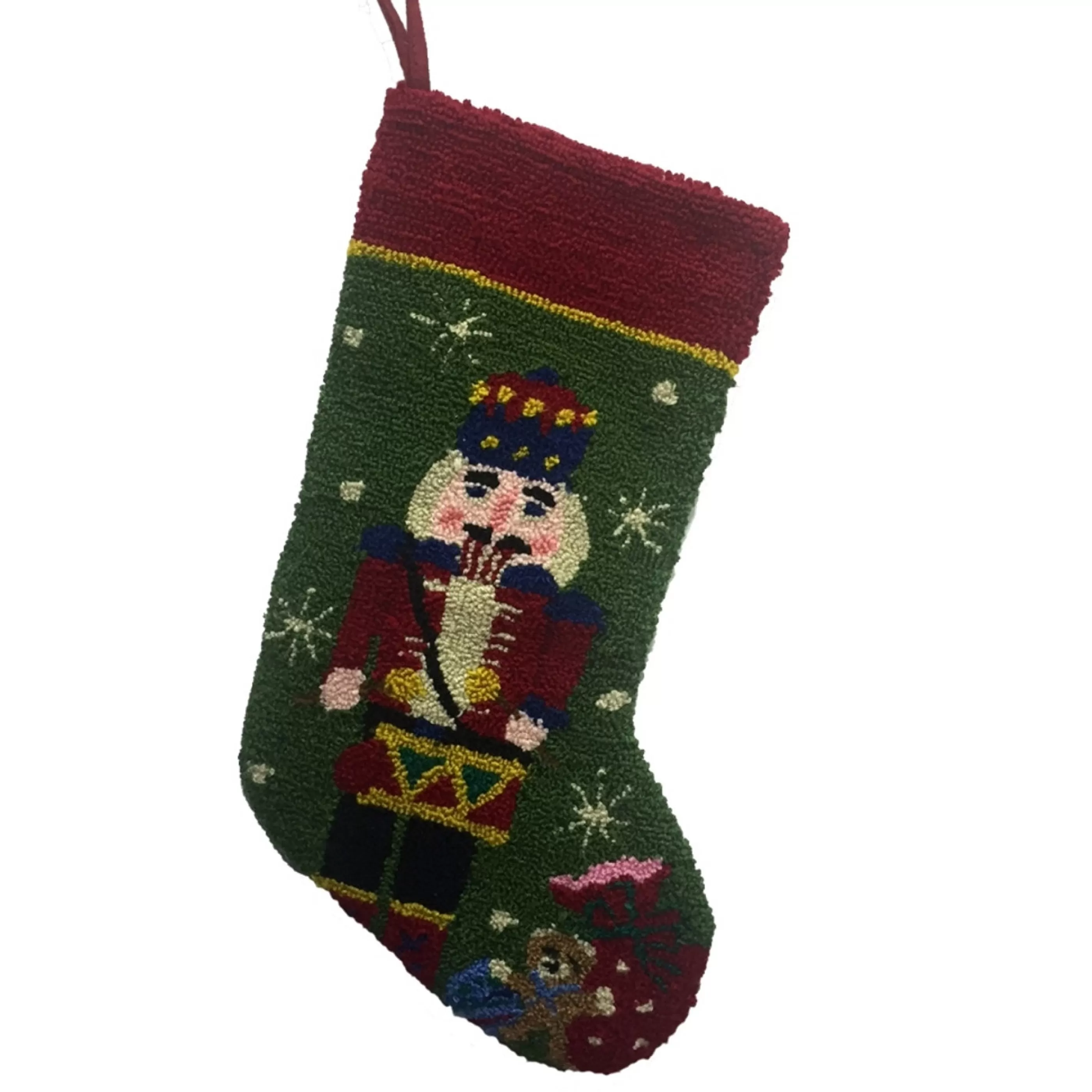 Online * Knitted Nutcracker Christmas Stocking - 32Cm