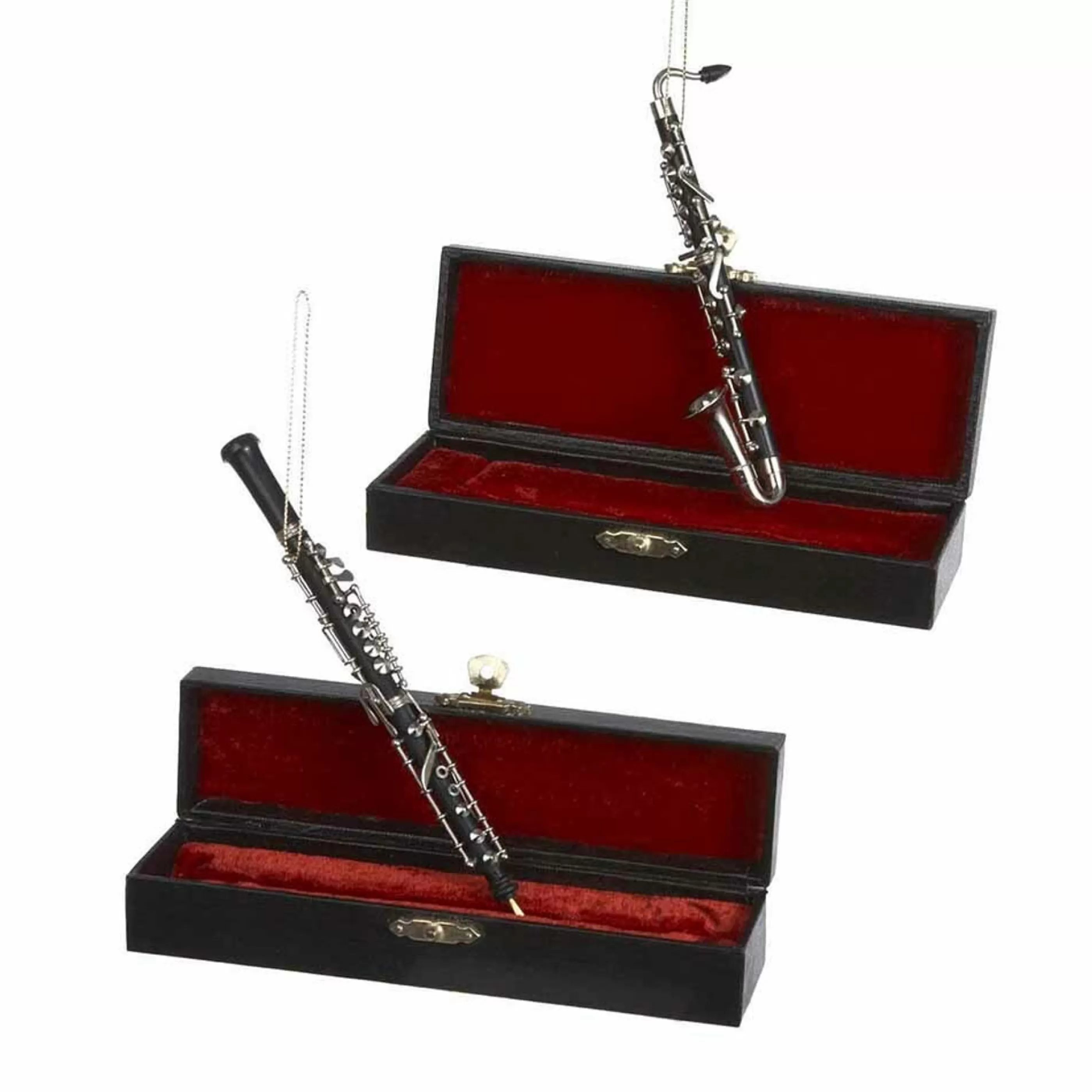 Kurt Adler Hanging Christmas Ornaments | Clarinet Or Oboe Ornament - 12Cm