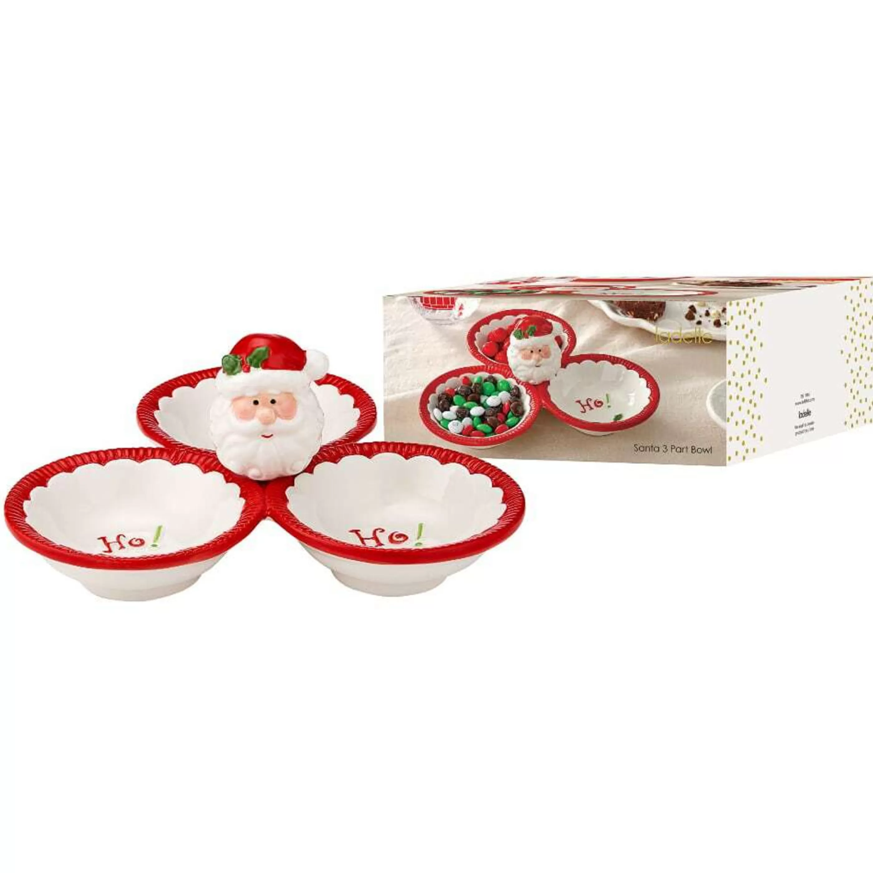 Flash Sale Ladelle Ashdene Ladelle Joyful Christmas Santa Bowl (Set Of 3) - 14.2Cm