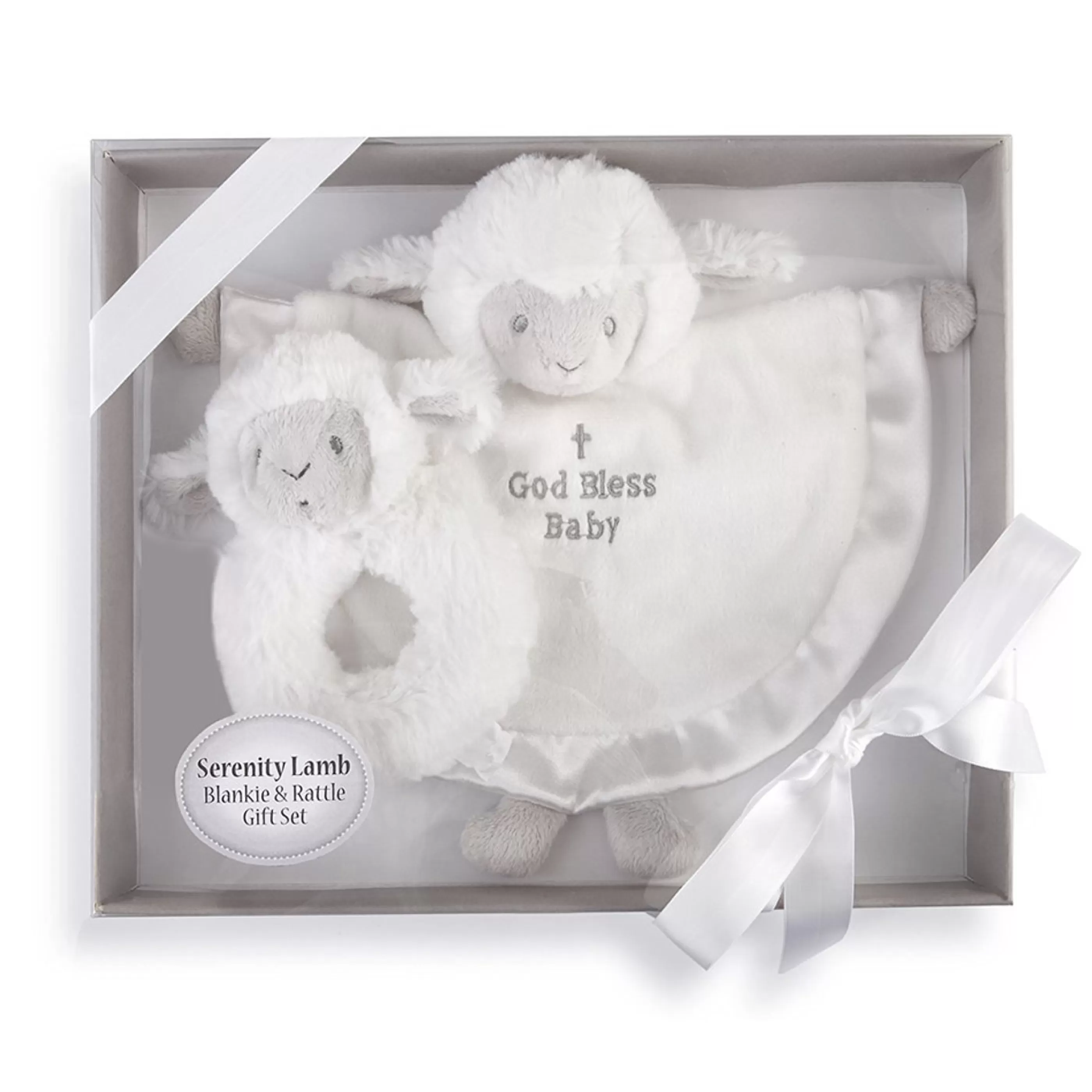 * Baby's First Christmas | Lamb Blankie And Rattle