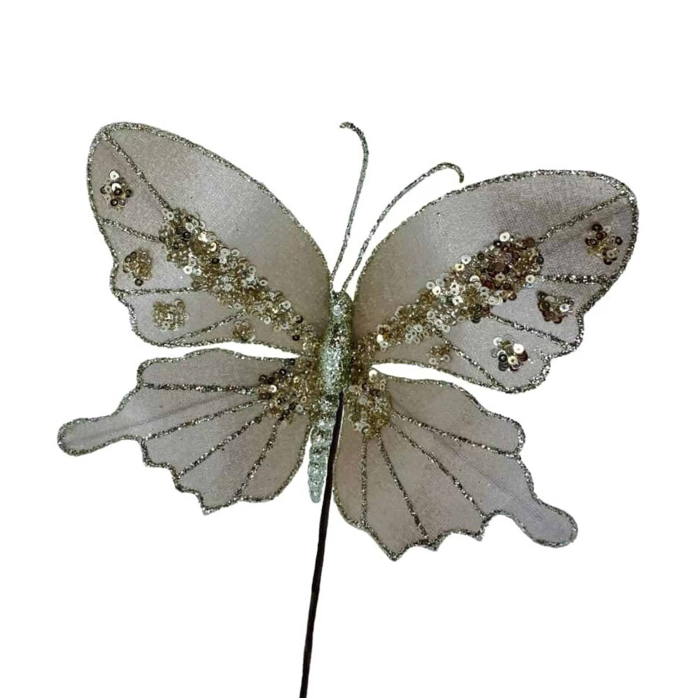 * Birds & Butterflies | Large Champagne Butterfly - 23Cm