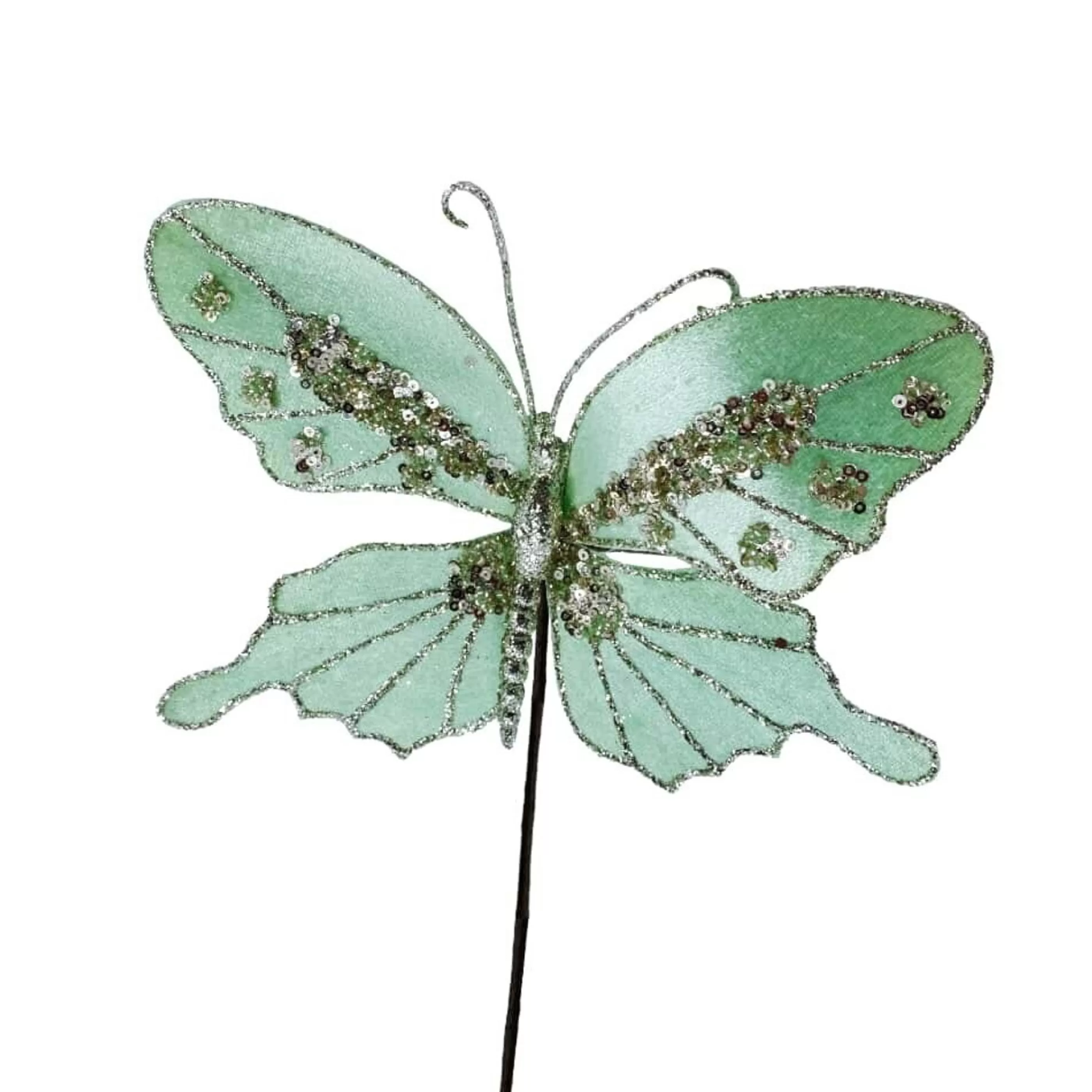 * Birds & Butterflies | Large Frozen Green Butterfly - 23Cm