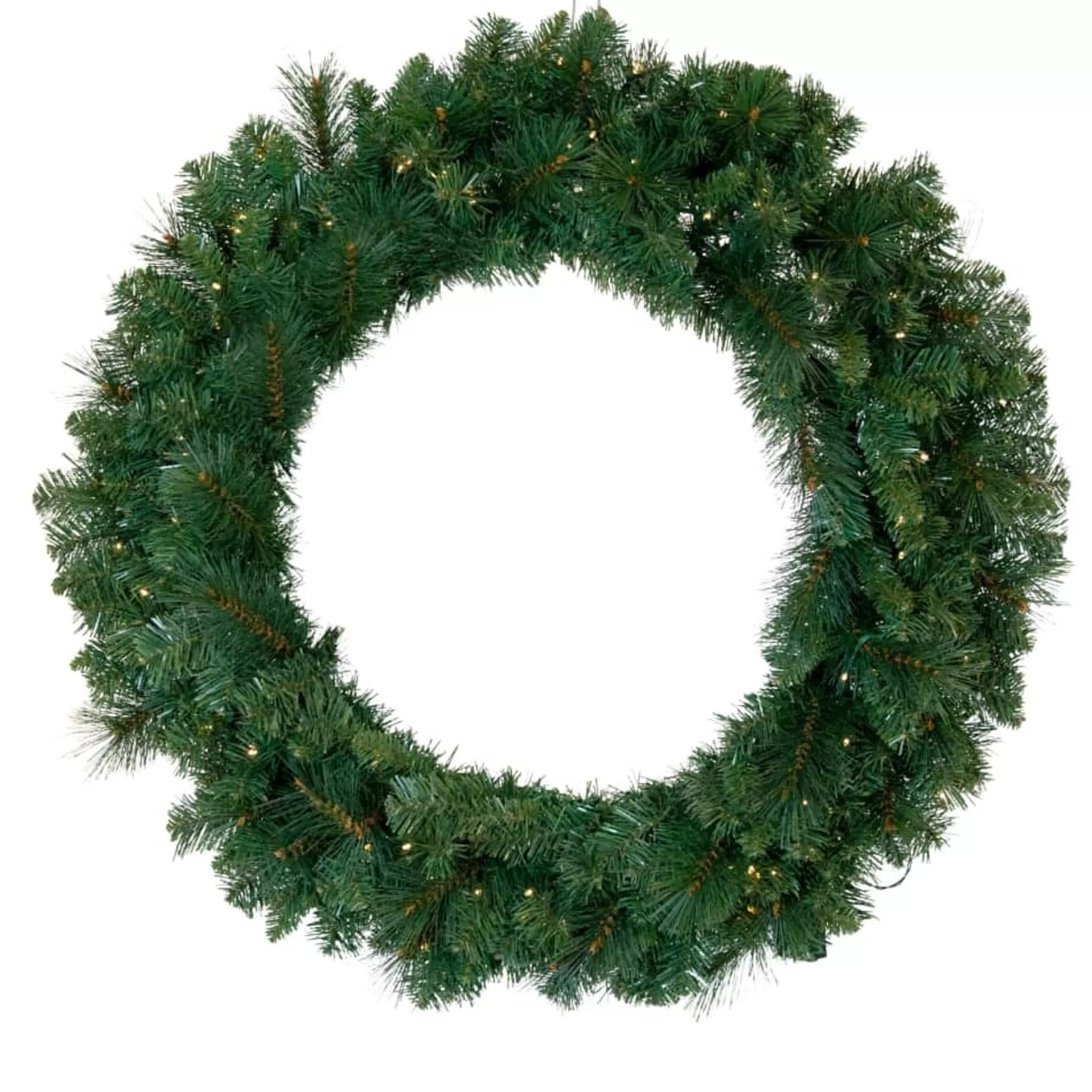 * Wreaths | Large Green Vermont Prelit Wreath - 90Cm