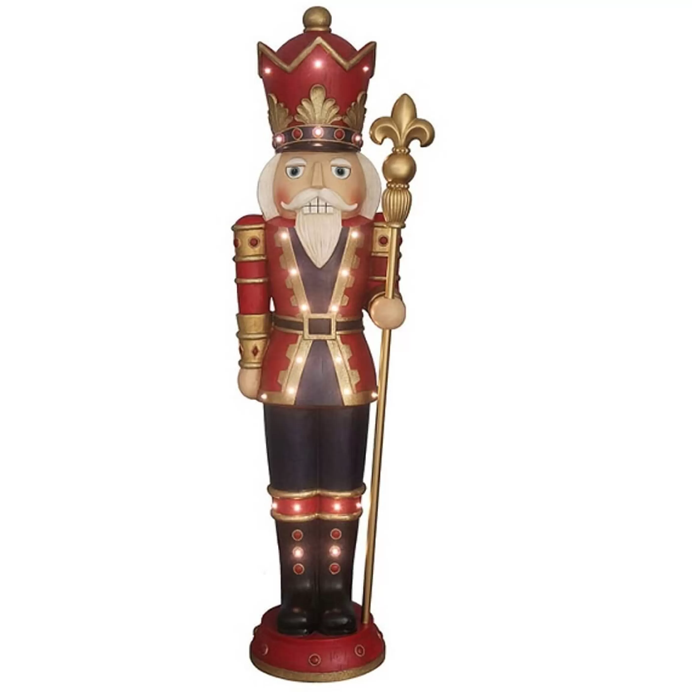 Store * Large Red Gold Resin Nutcracker - 152Cm