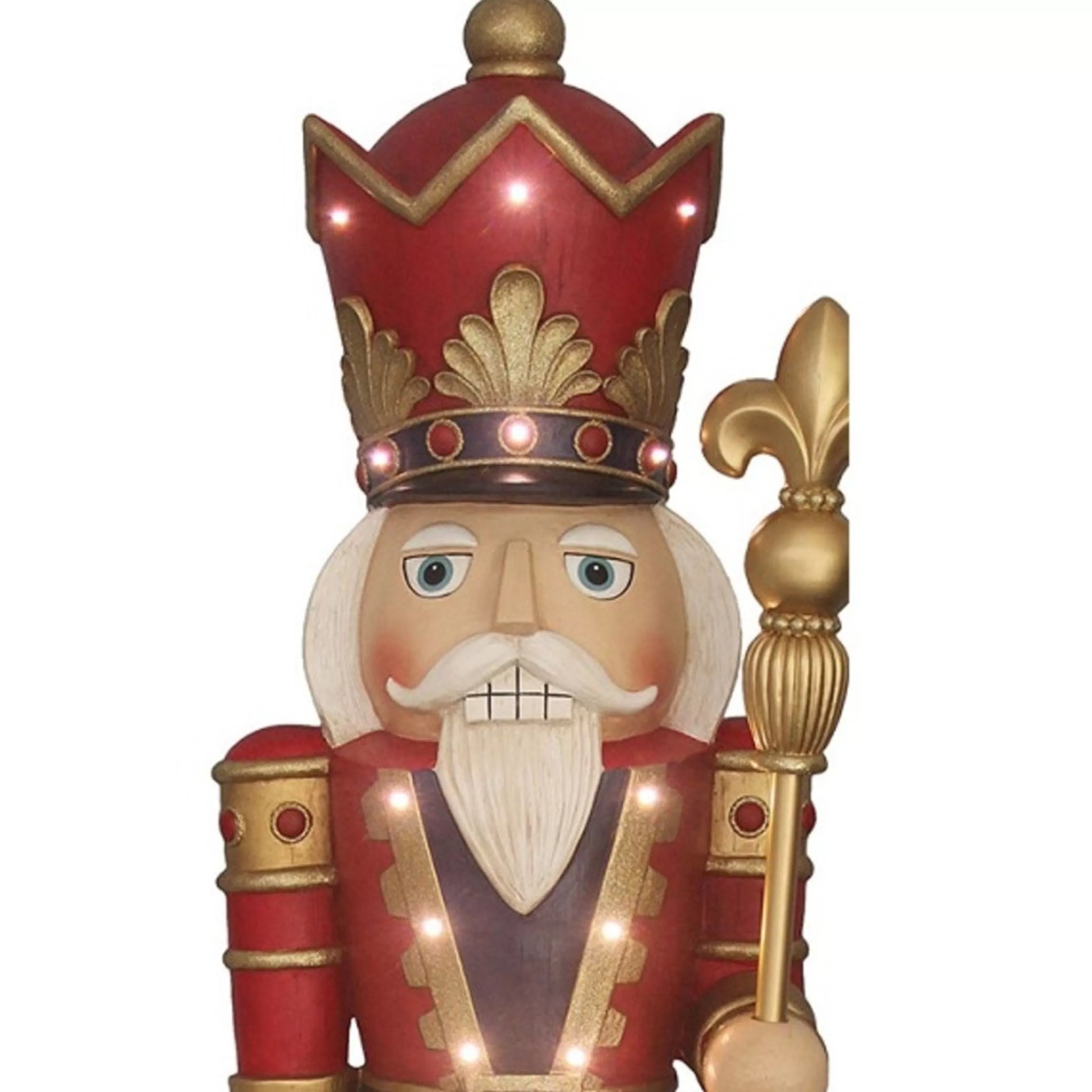 Store * Large Red Gold Resin Nutcracker - 152Cm