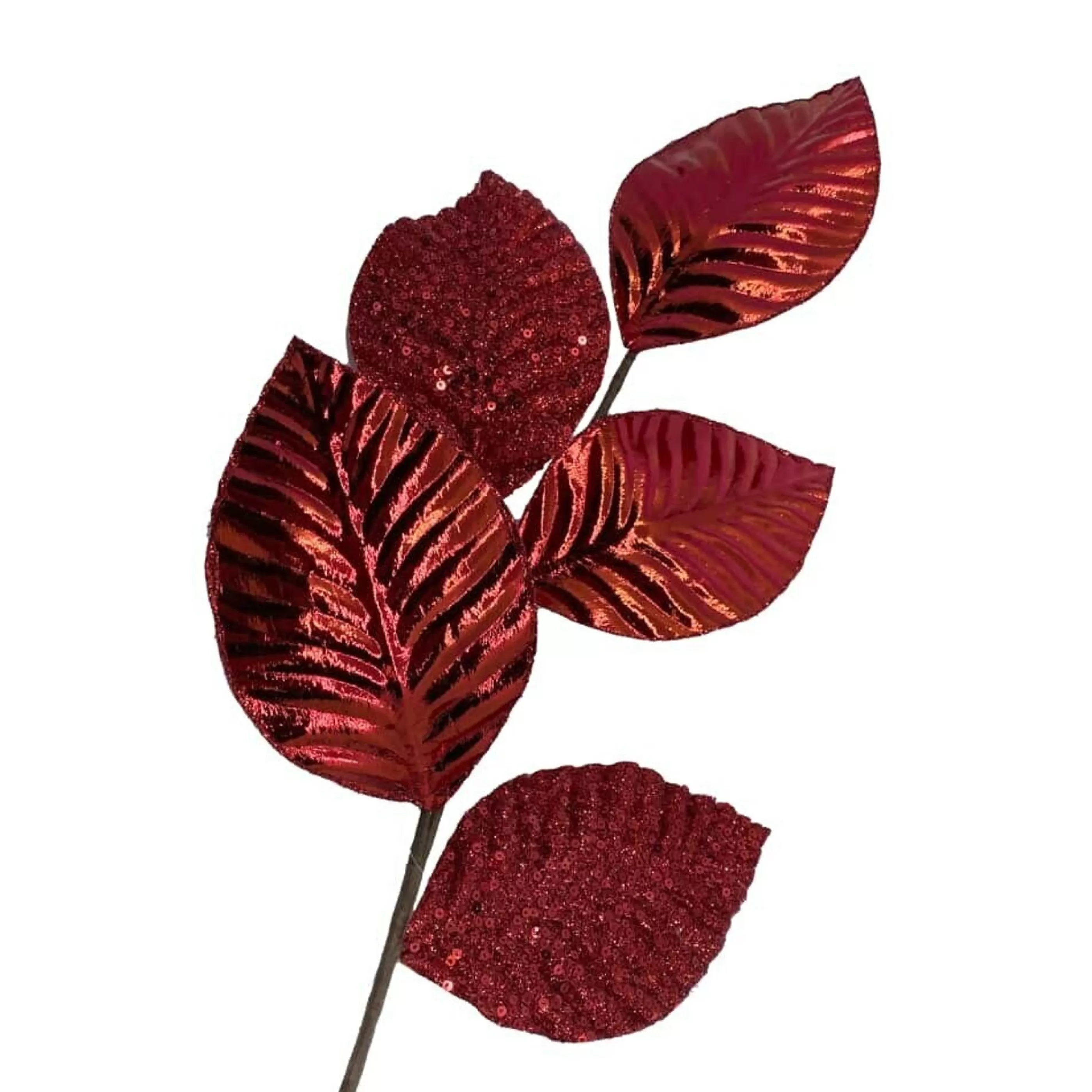 * Floristry | Leaf Spray Red - 62Cm