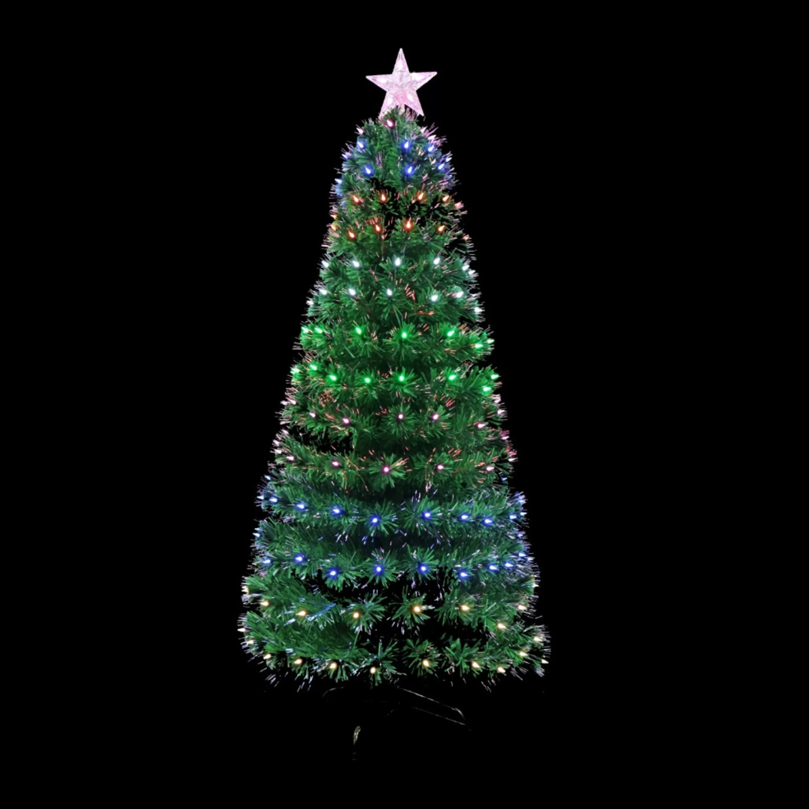 Discount * Led Fibre Optic Tree Rainbow - 1.8M