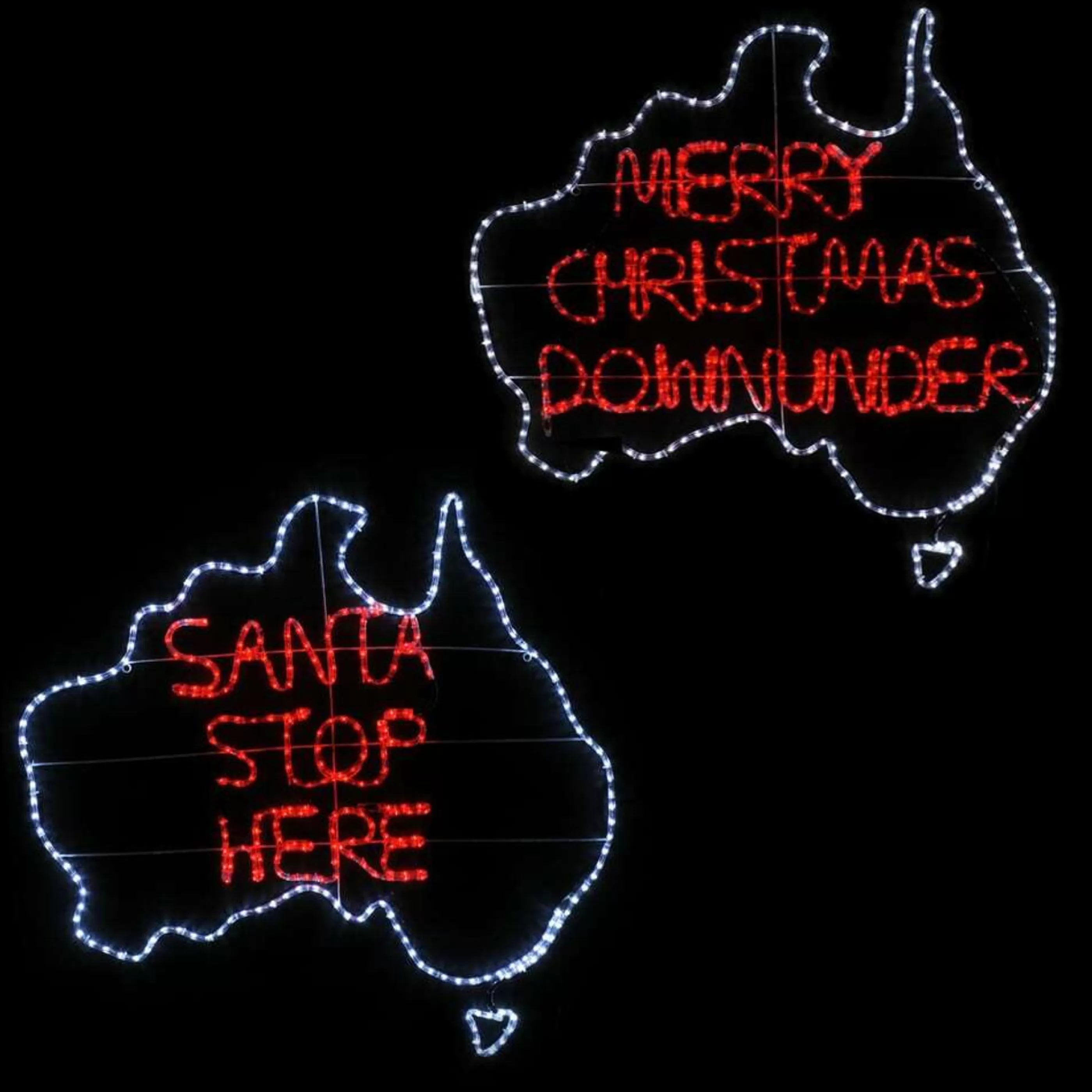 Cheap * Led Ropelight Australian Christmas Map - 109Cm