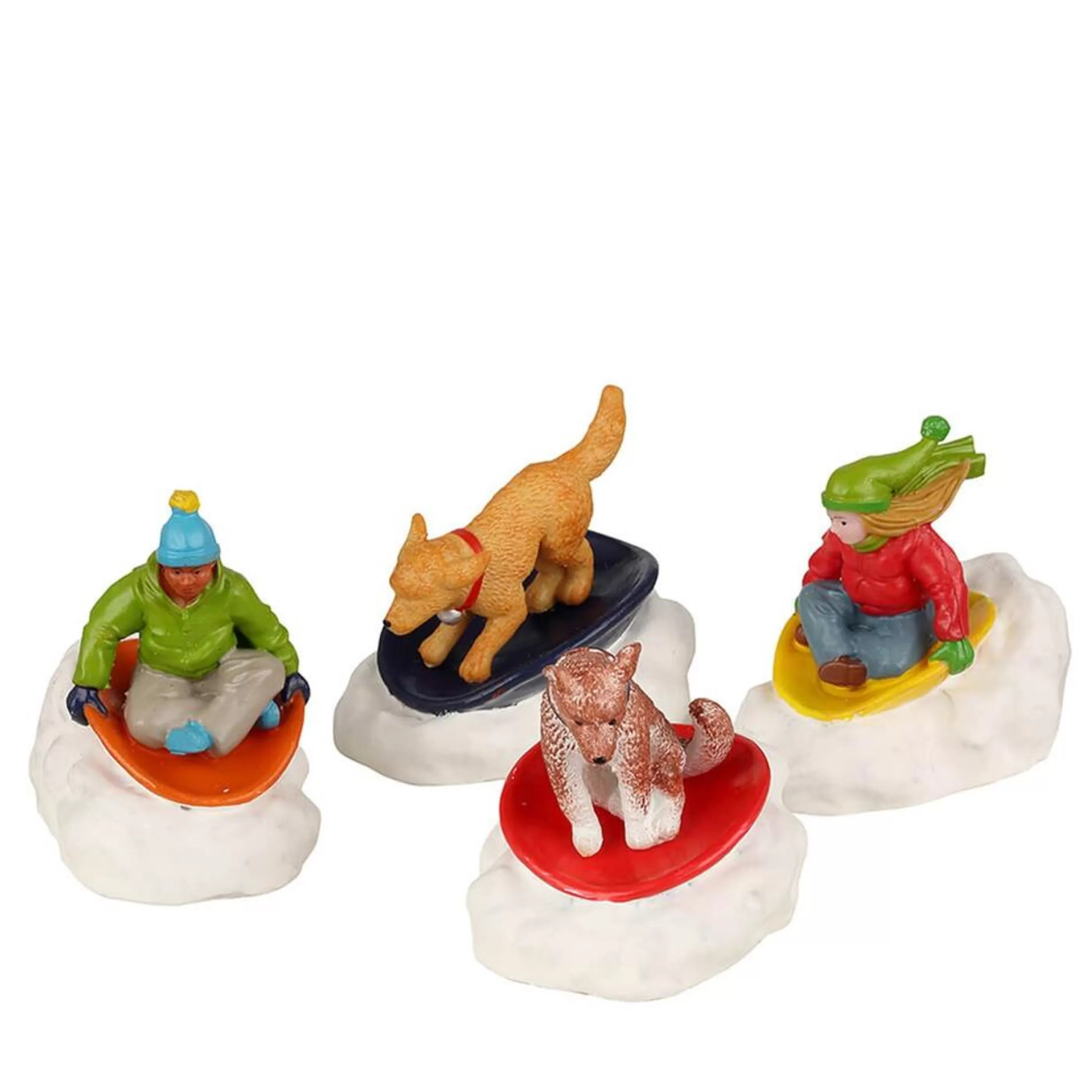 Best Lemax Christmas Shop Lemax Dog Snow Saucer Fun - 3.7Cm