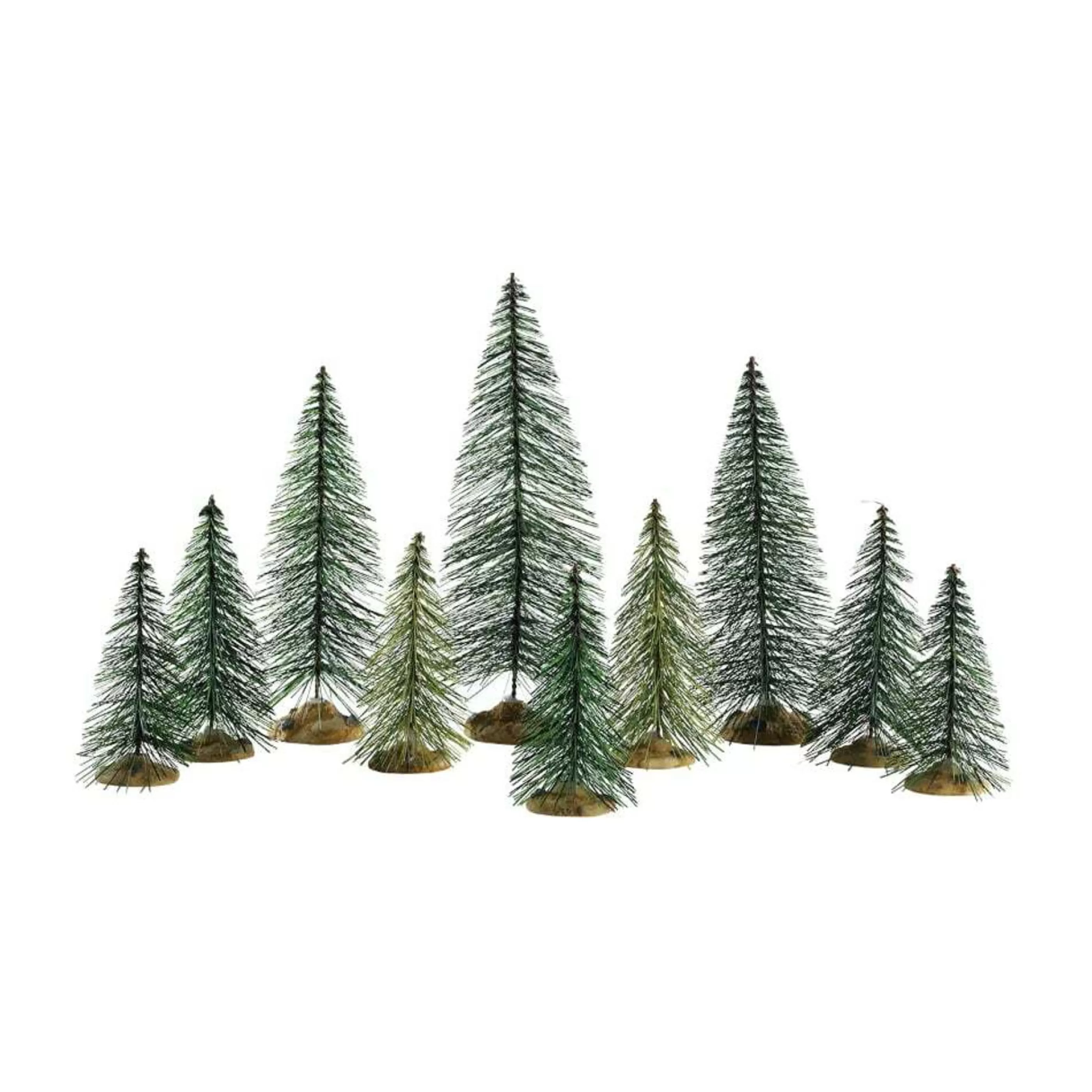 Cheap Lemax Christmas Shop Lemax Needle Pine Trees - Set Of 10