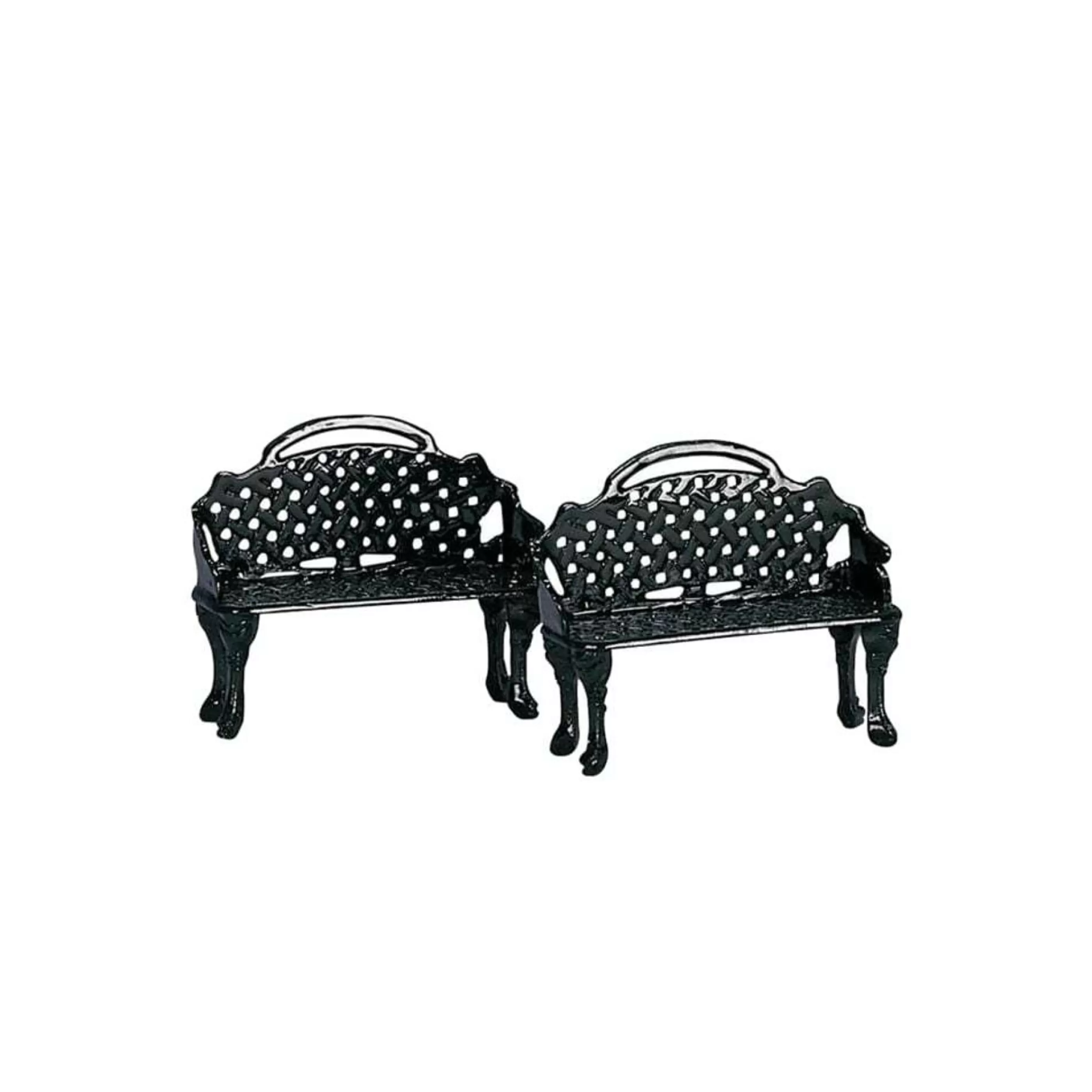 Clearance Lemax Christmas Shop Lemax Patio Bench (Set Of 2)