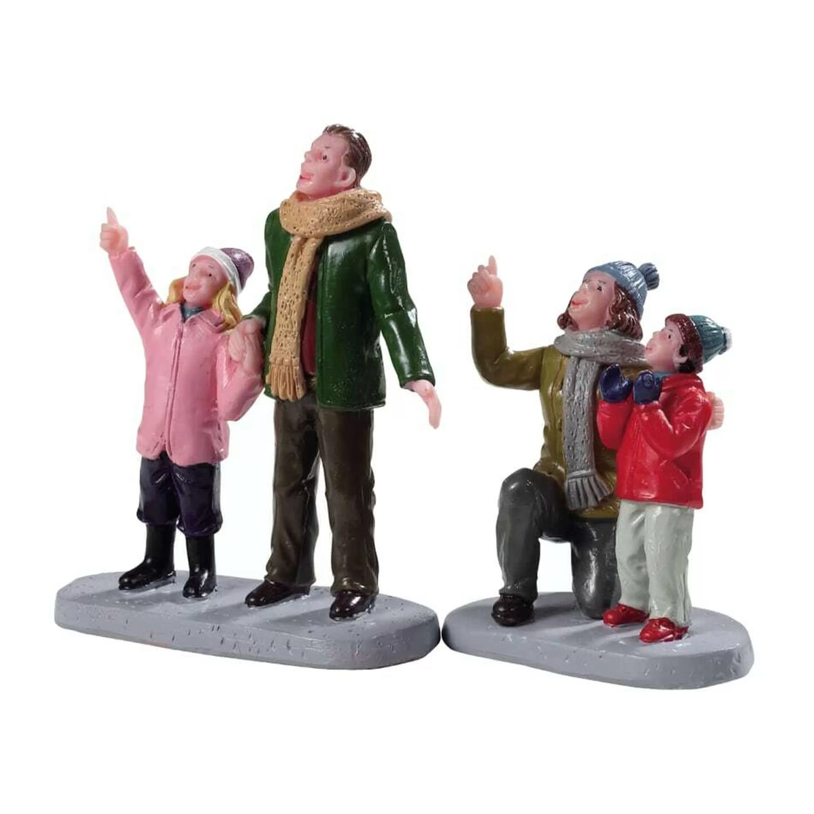 Outlet Lemax Christmas Shop Lemax People Admiring Fireworks - Set Of 2