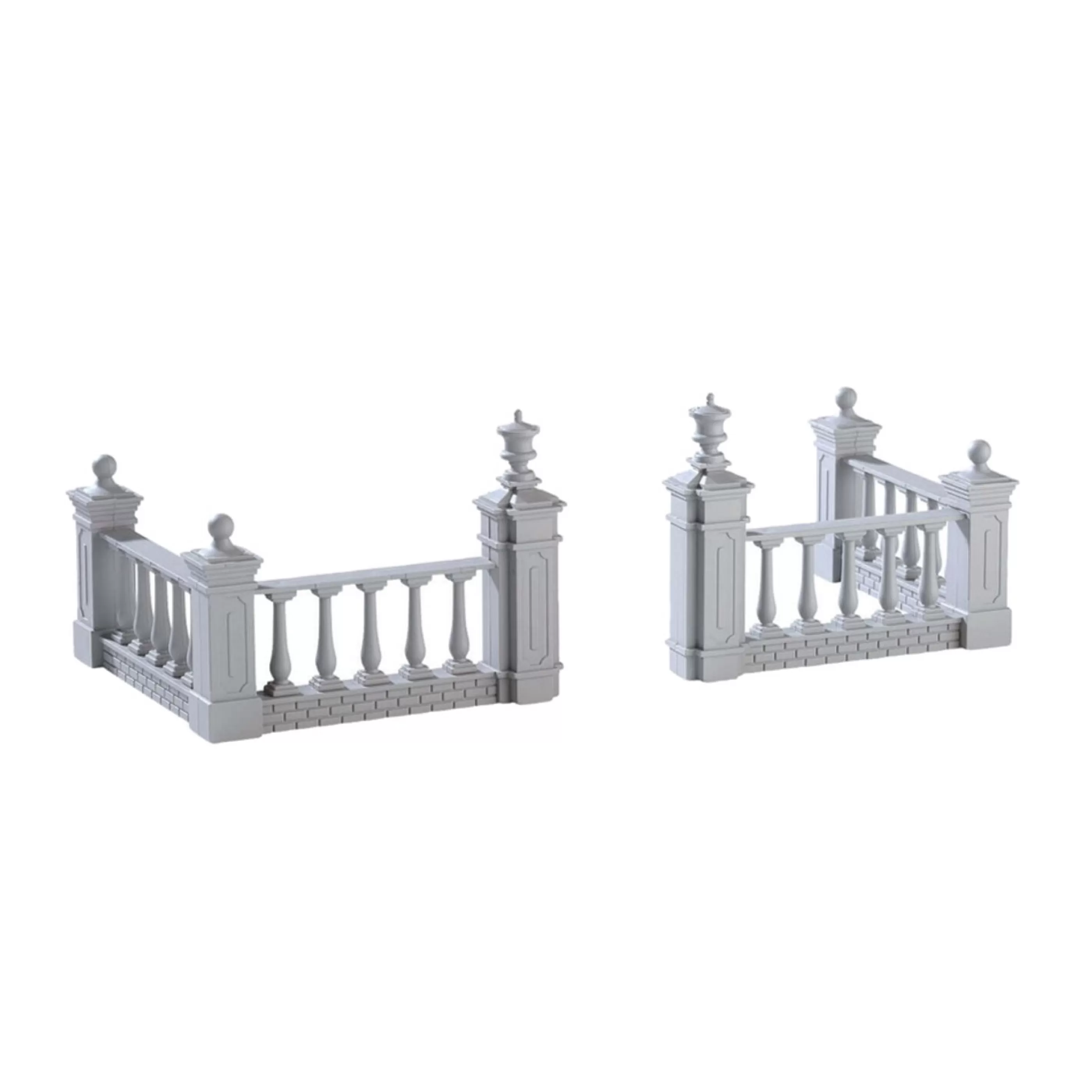 New Lemax Christmas Shop Lemax Plaza Fence - Set Of 4