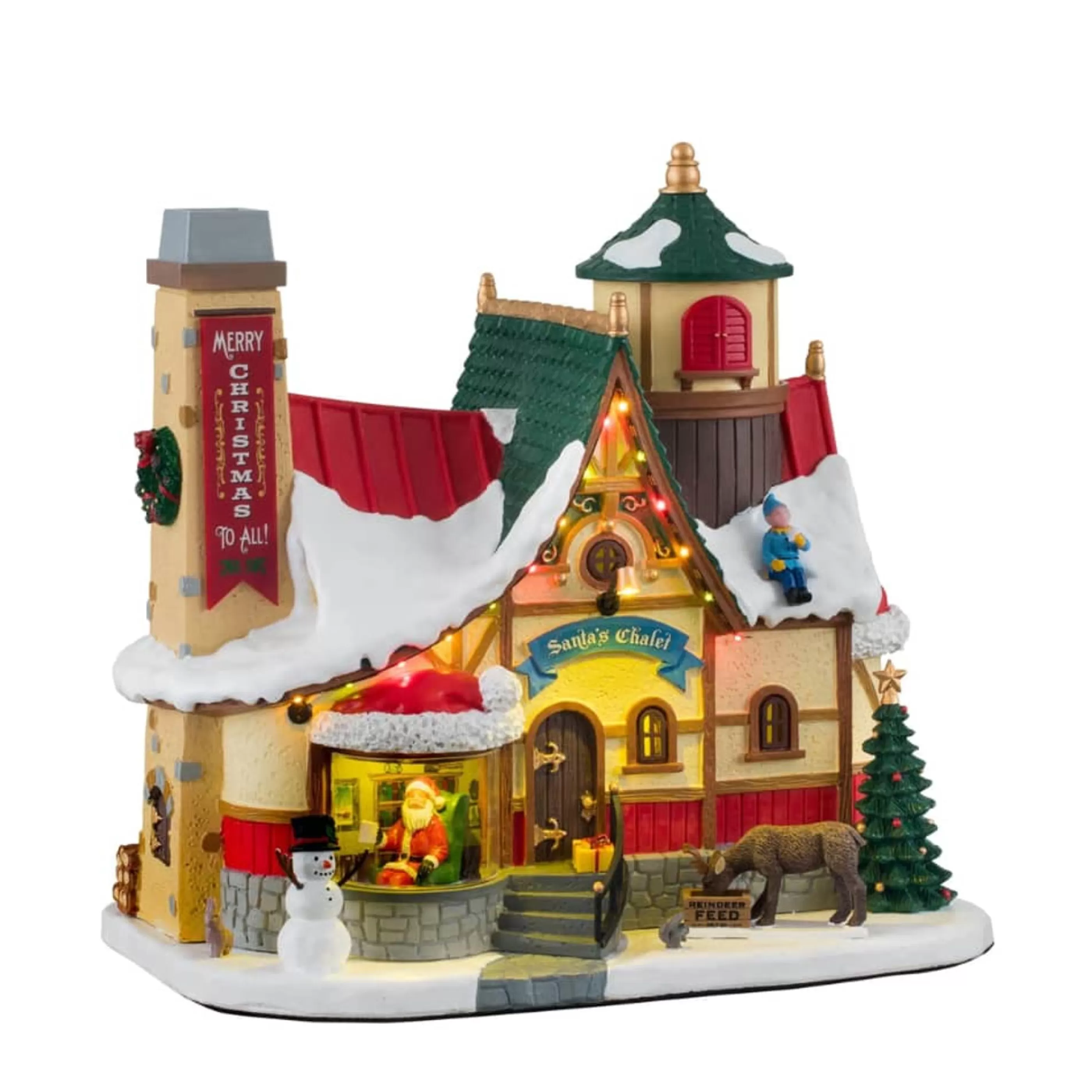 Cheap Lemax Christmas Shop Lemax Santa's Chalet