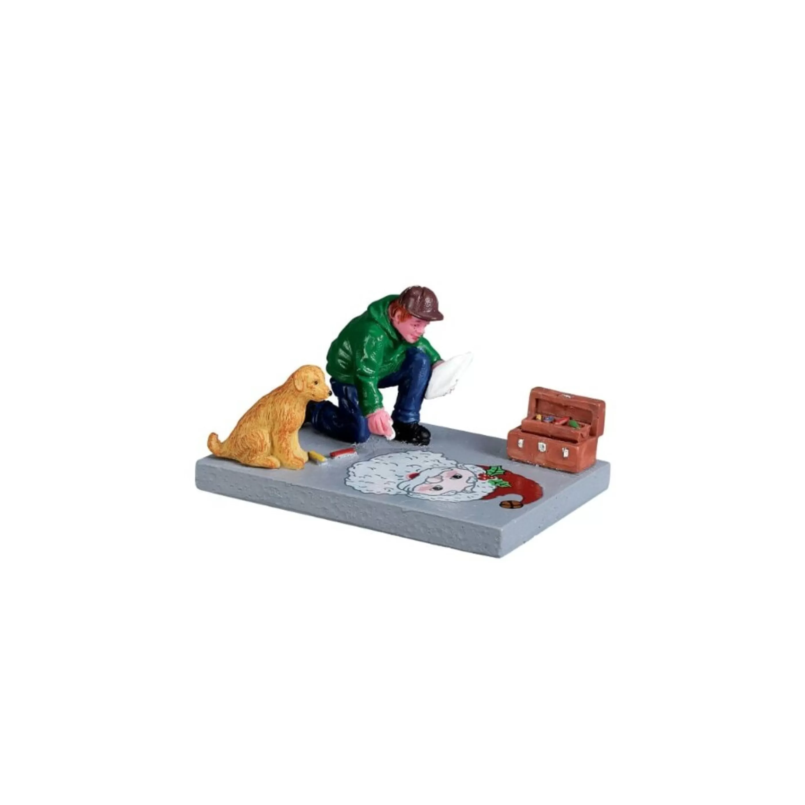 Clearance Lemax Christmas Shop Lemax Sidewalk Chalk Artist - (Duplicate Imported From Bigcommerce)