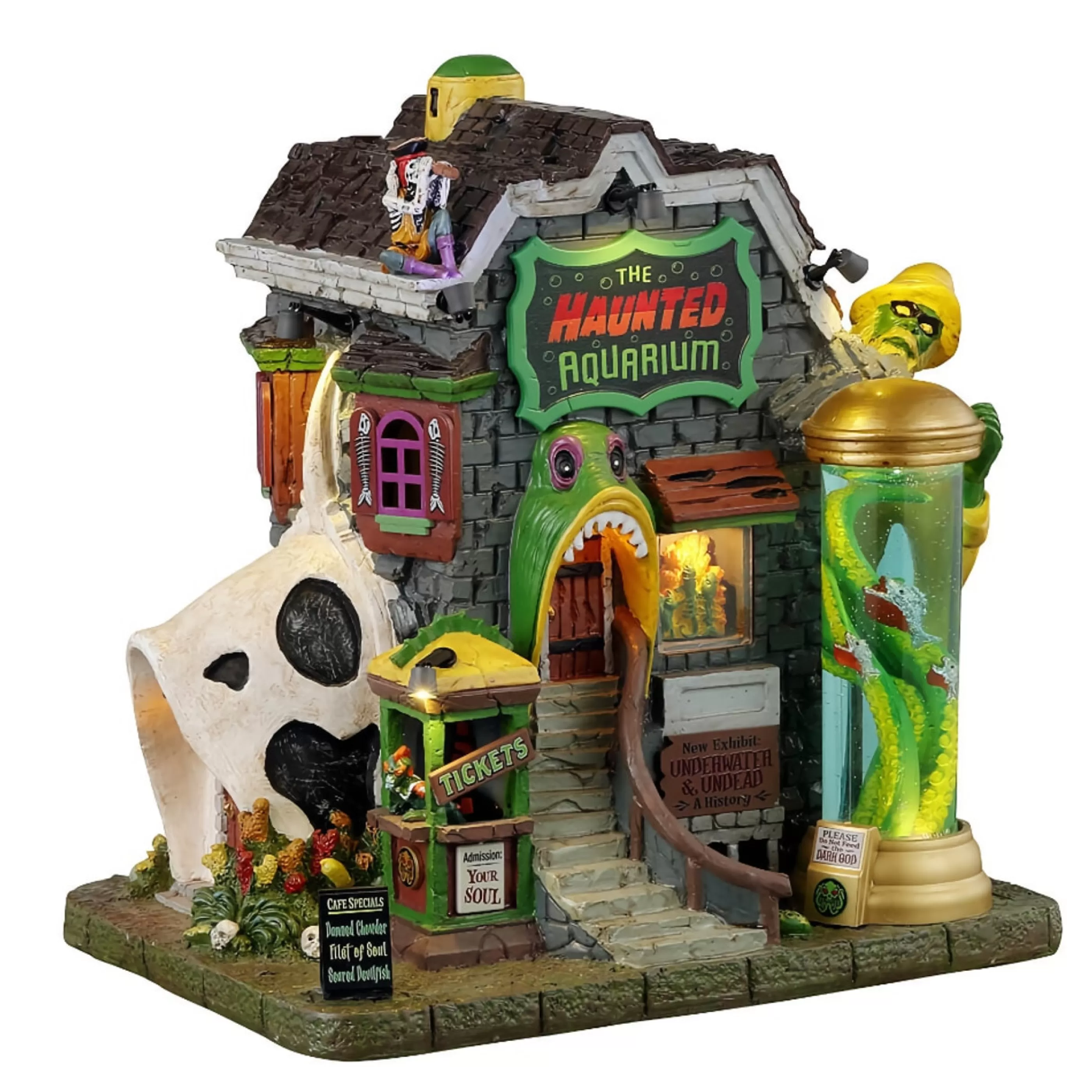 Cheap Lemax Christmas Shop Lemax Spookytown Haunted Aquarium