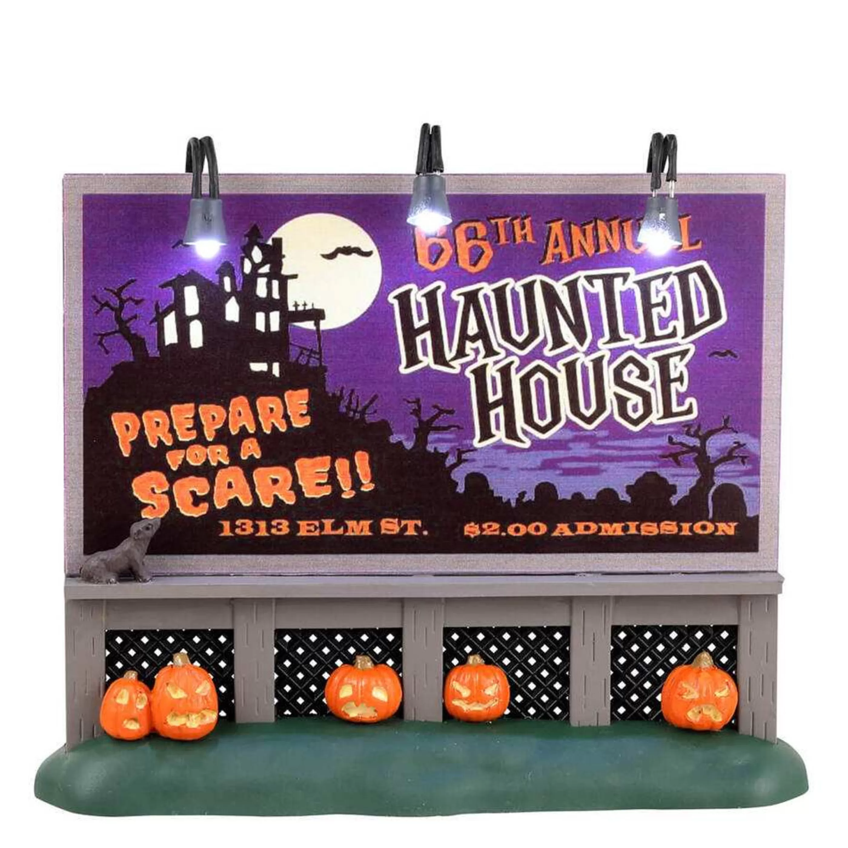 Cheap Lemax Christmas Shop Lemax Spookytown Haunted House Billboard - 9.5Cm