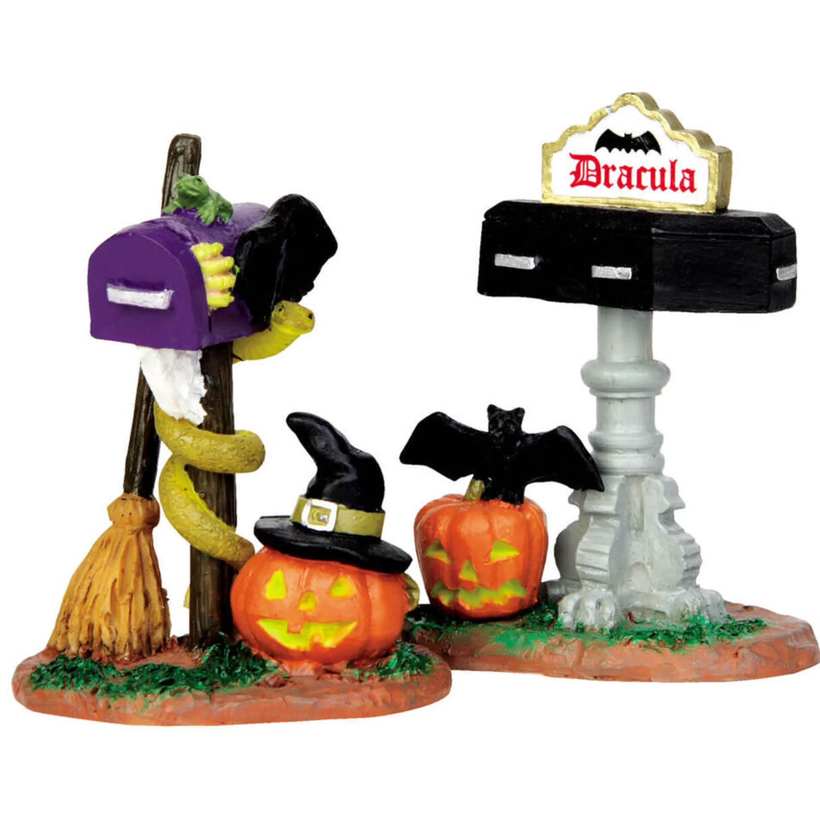 Sale Lemax Christmas Shop Lemax Spookytown Monster Mailboxes (Set Of 2) - 5.8Cm