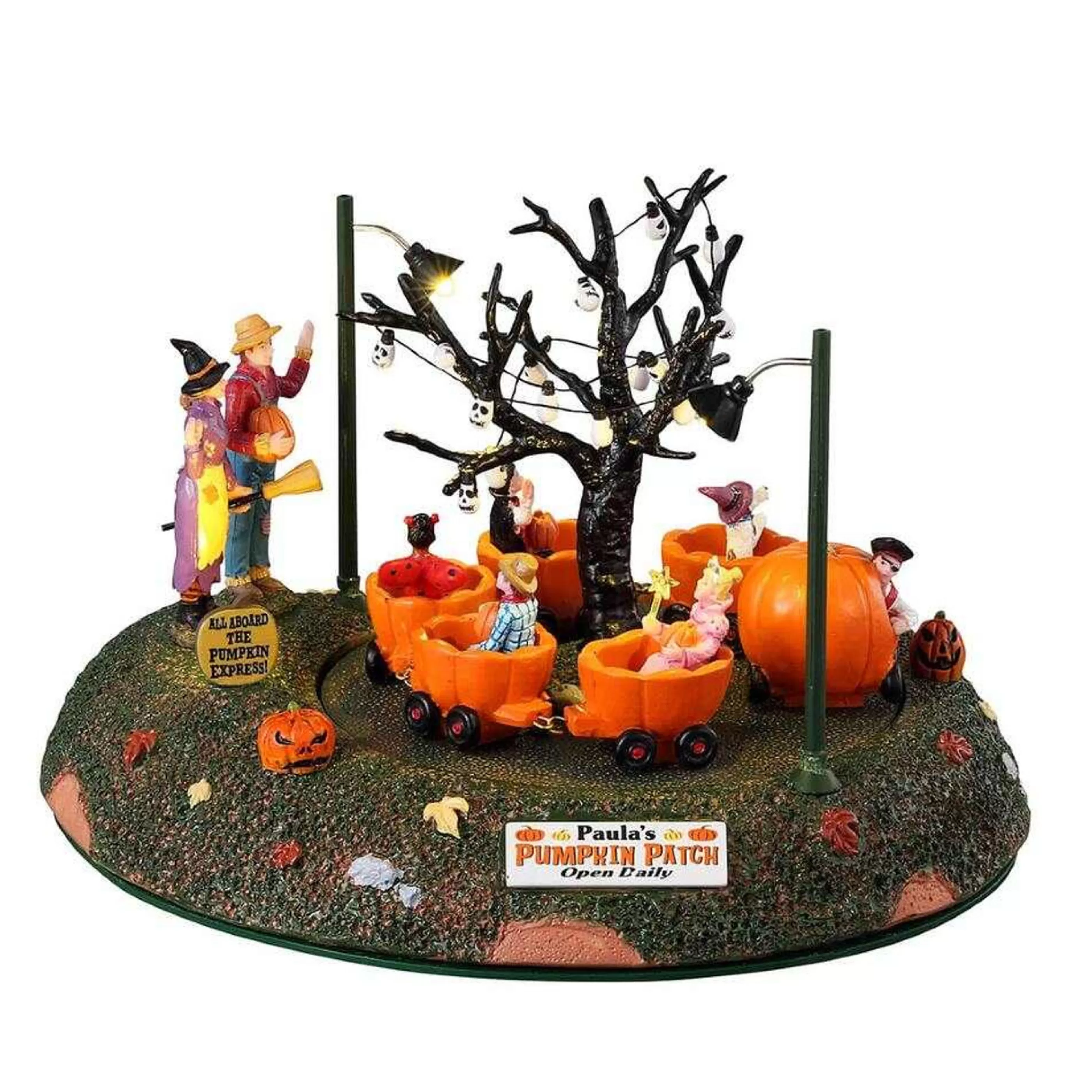 Hot Lemax Christmas Shop Lemax Spookytown Pumpkin Patch Train - 14.2Cm